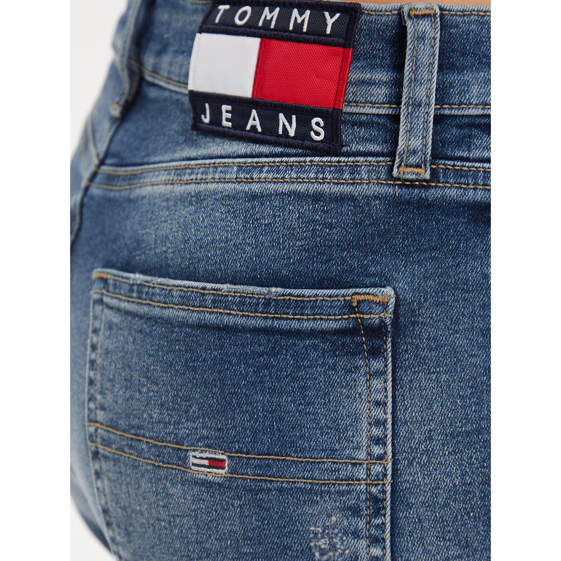 Tommy Jeans Blugi Sylvia DW0DW16030 Albastru Skinny Fit - Pled.ro