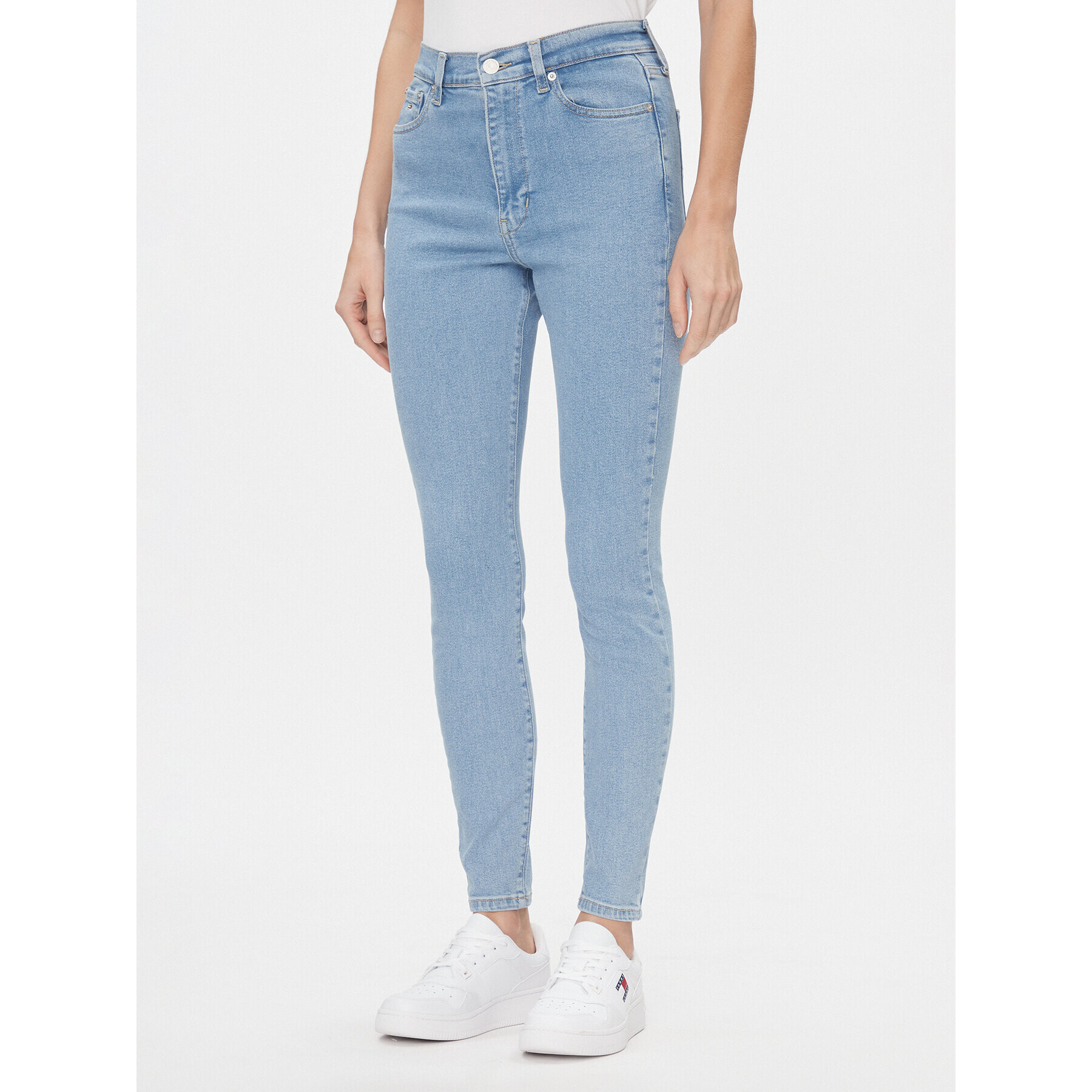 Tommy Jeans Blugi Sylvia DW0DW17110 Albastru Skinny Fit - Pled.ro