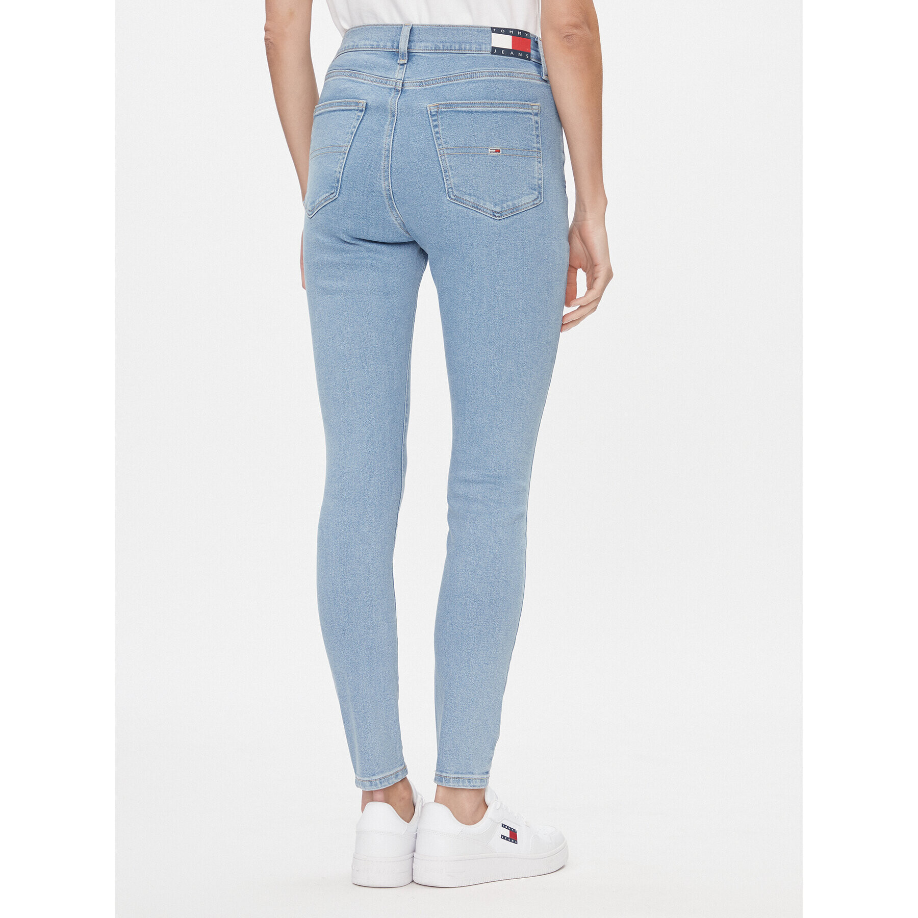 Tommy Jeans Blugi Sylvia DW0DW17110 Albastru Skinny Fit - Pled.ro