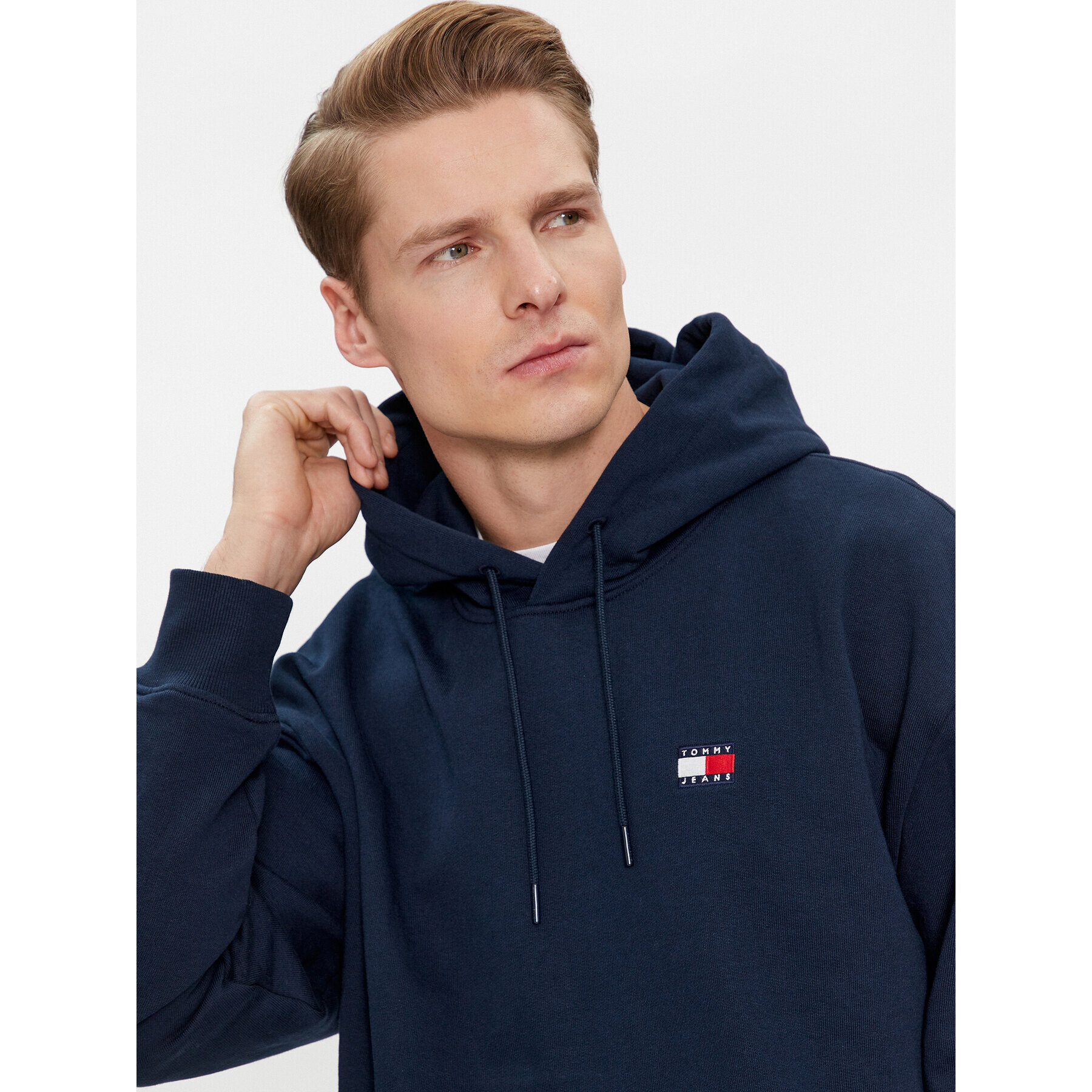 Tommy Jeans Bluză Archive DM0DM18494 Bleumarin Relaxed Fit - Pled.ro