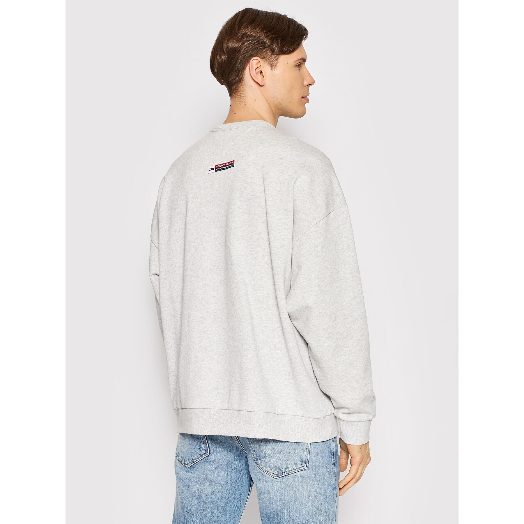 Tommy Jeans Bluză College Archive DM0DM12948 Gri Regular Fit - Pled.ro