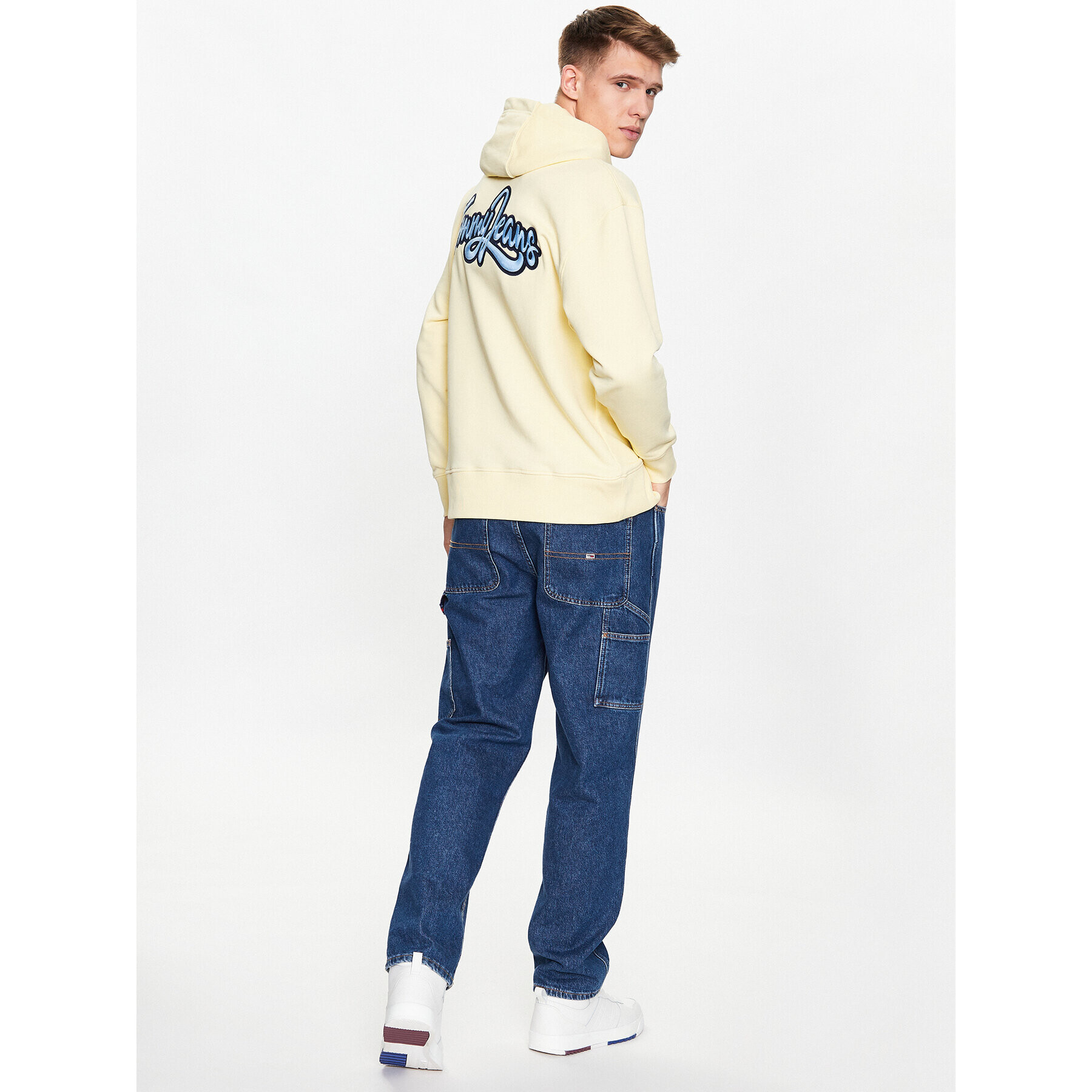 Tommy Jeans Bluză College DM0DM16384 Galben Relaxed Fit - Pled.ro