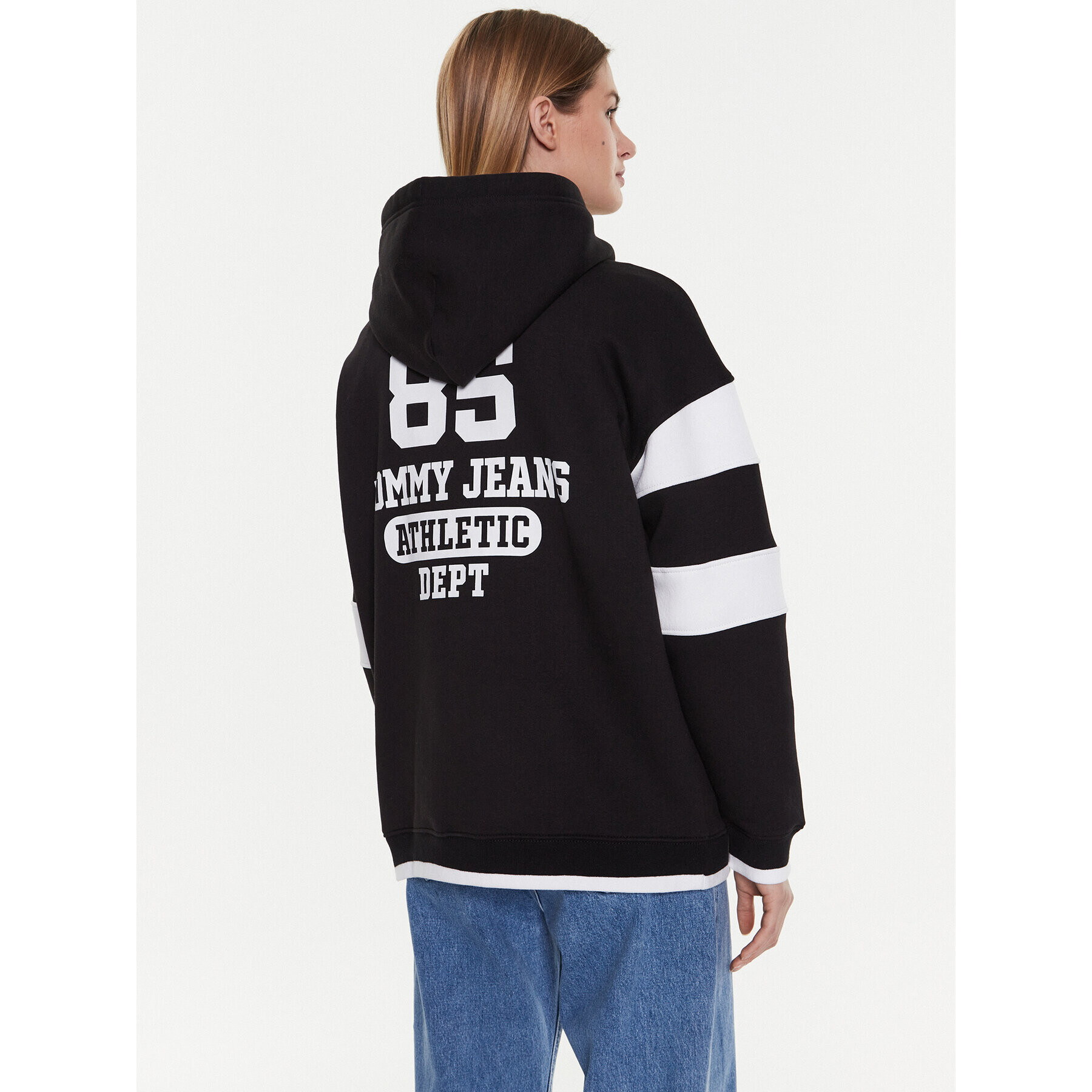 Tommy Jeans Bluză Collegiate 85 DW0DW14860 Negru Oversize - Pled.ro