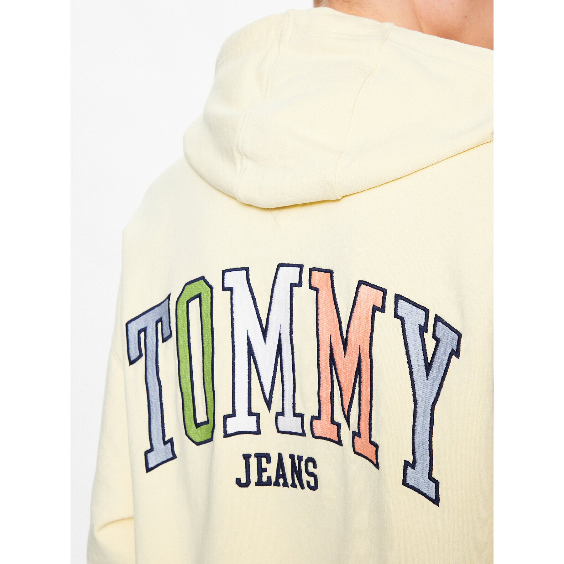 Tommy Jeans Bluză Collegie DM0DM16371 Galben Relaxed Fit - Pled.ro