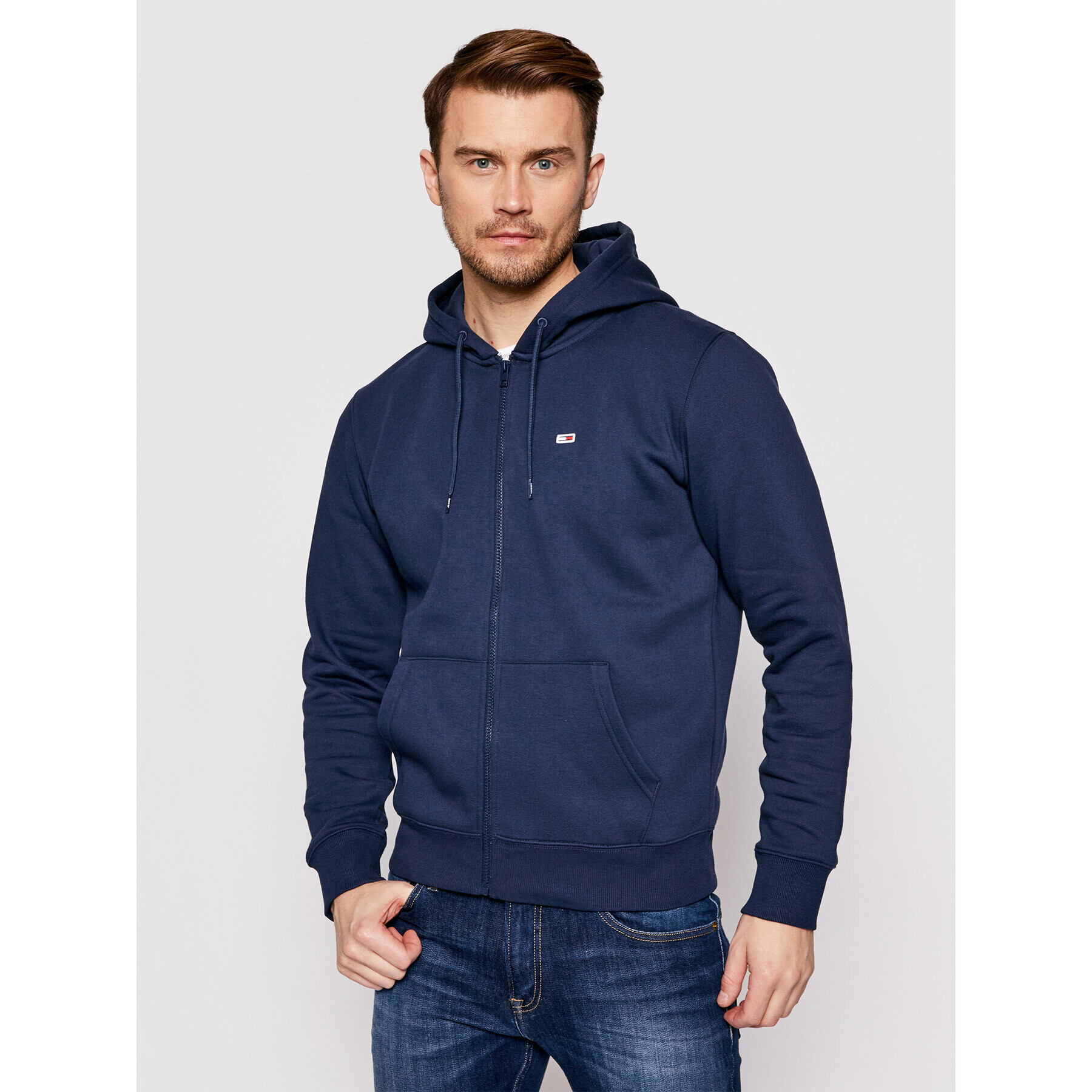 Tommy Jeans Bluză DM0DM09592 Bleumarin Regular Fit - Pled.ro