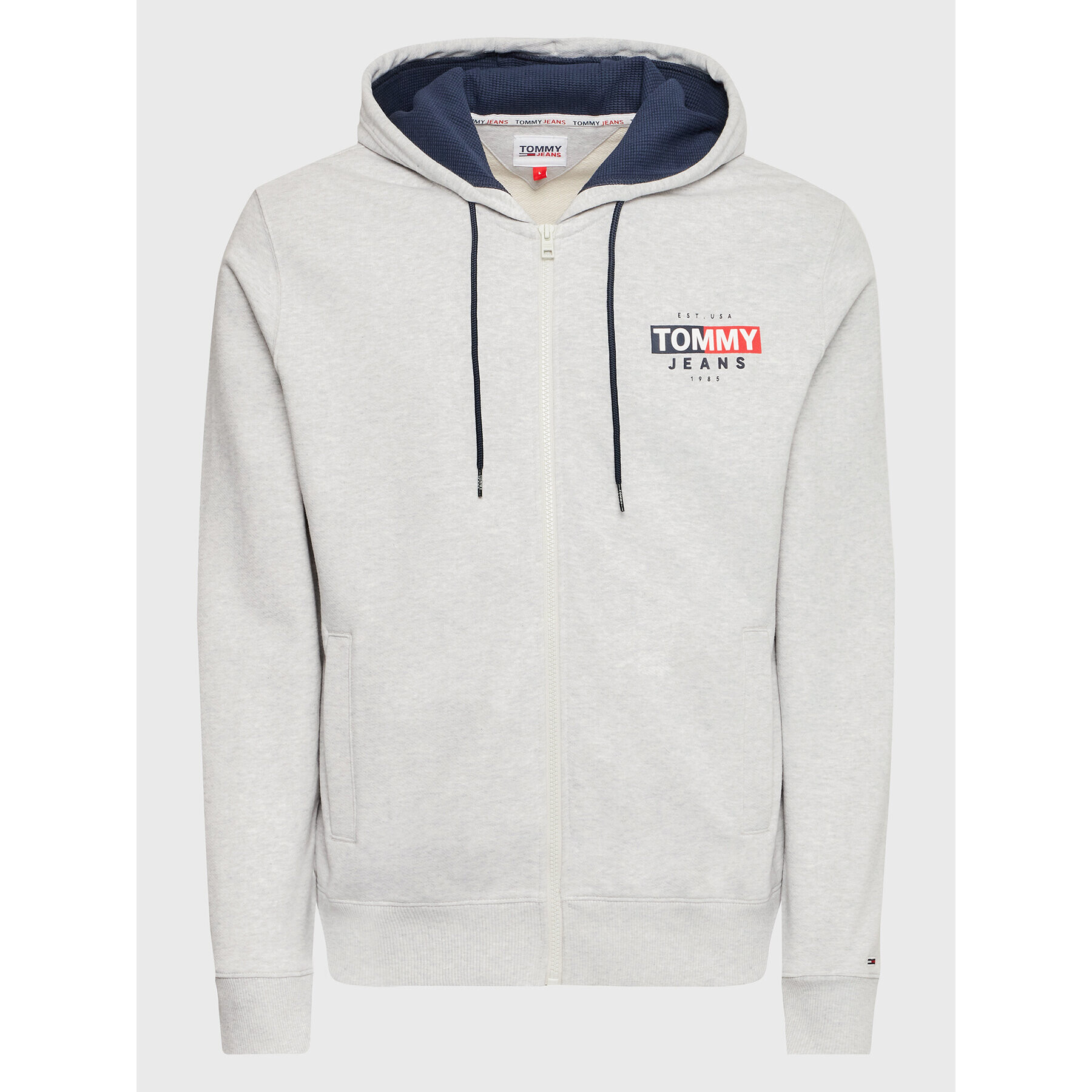 Tommy Jeans Bluză DM0DM13877 Gri Regular Fit - Pled.ro