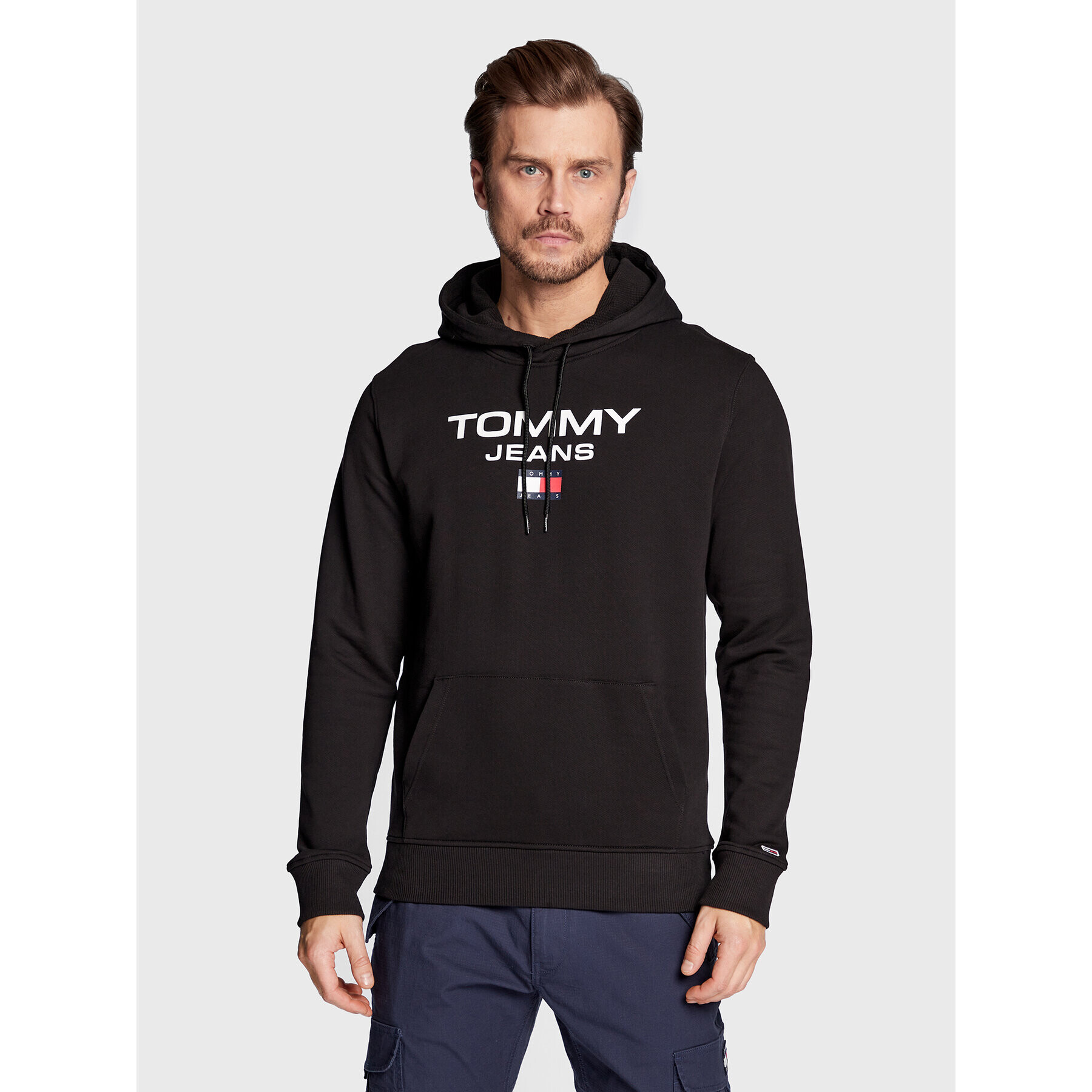 Tommy Jeans Bluză DM0DM15692 Negru Regular Fit - Pled.ro