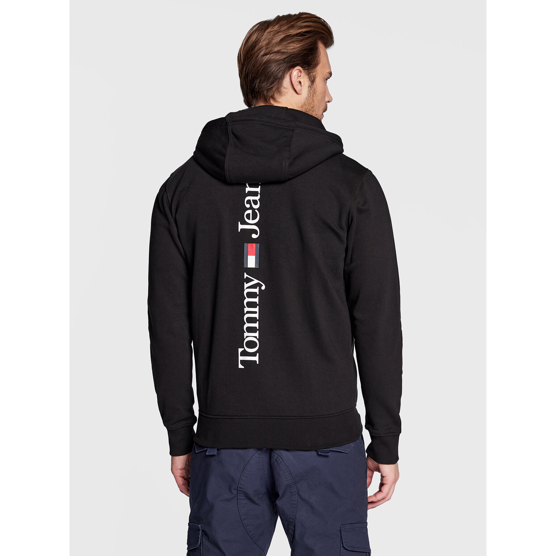 Tommy Jeans Bluză DM0DM15694 Negru Regular Fit - Pled.ro