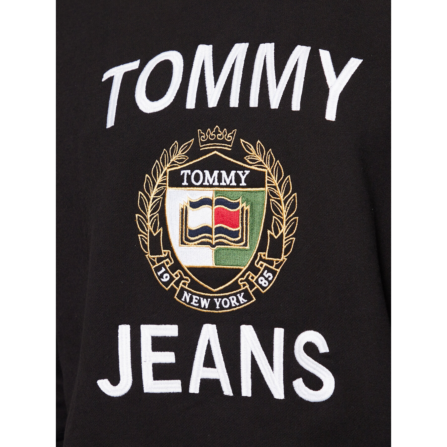 Tommy Jeans Bluză DM0DM16376 Negru Boxy Fit - Pled.ro