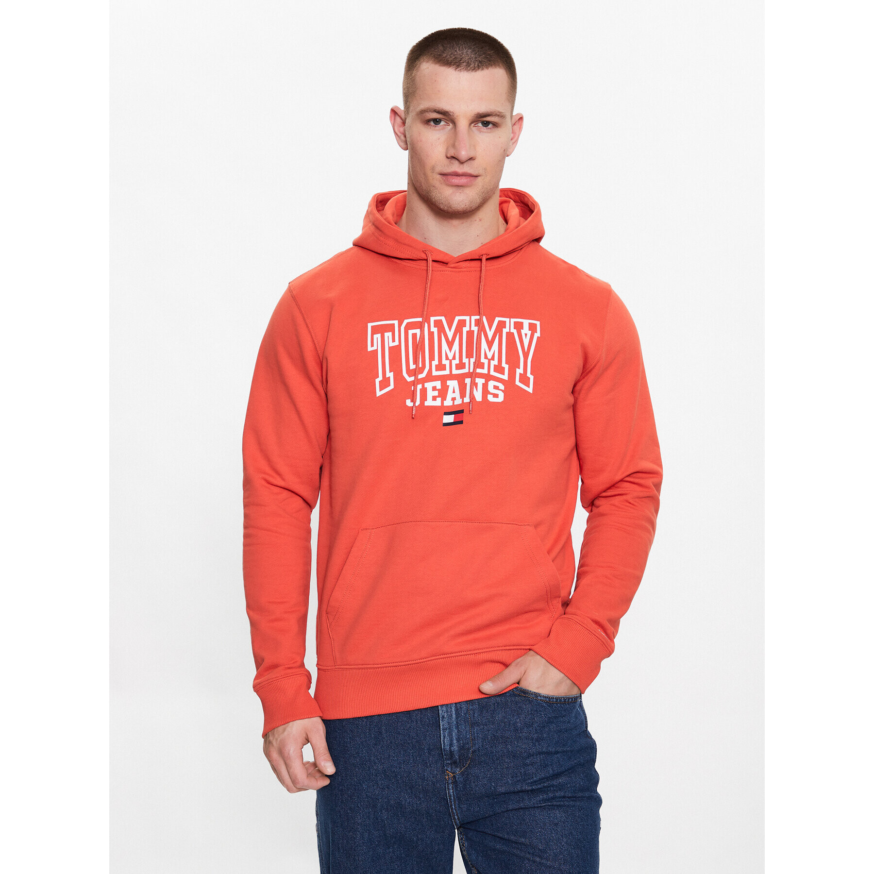 Tommy Jeans Bluză DM0DM16792 Portocaliu Regular Fit - Pled.ro