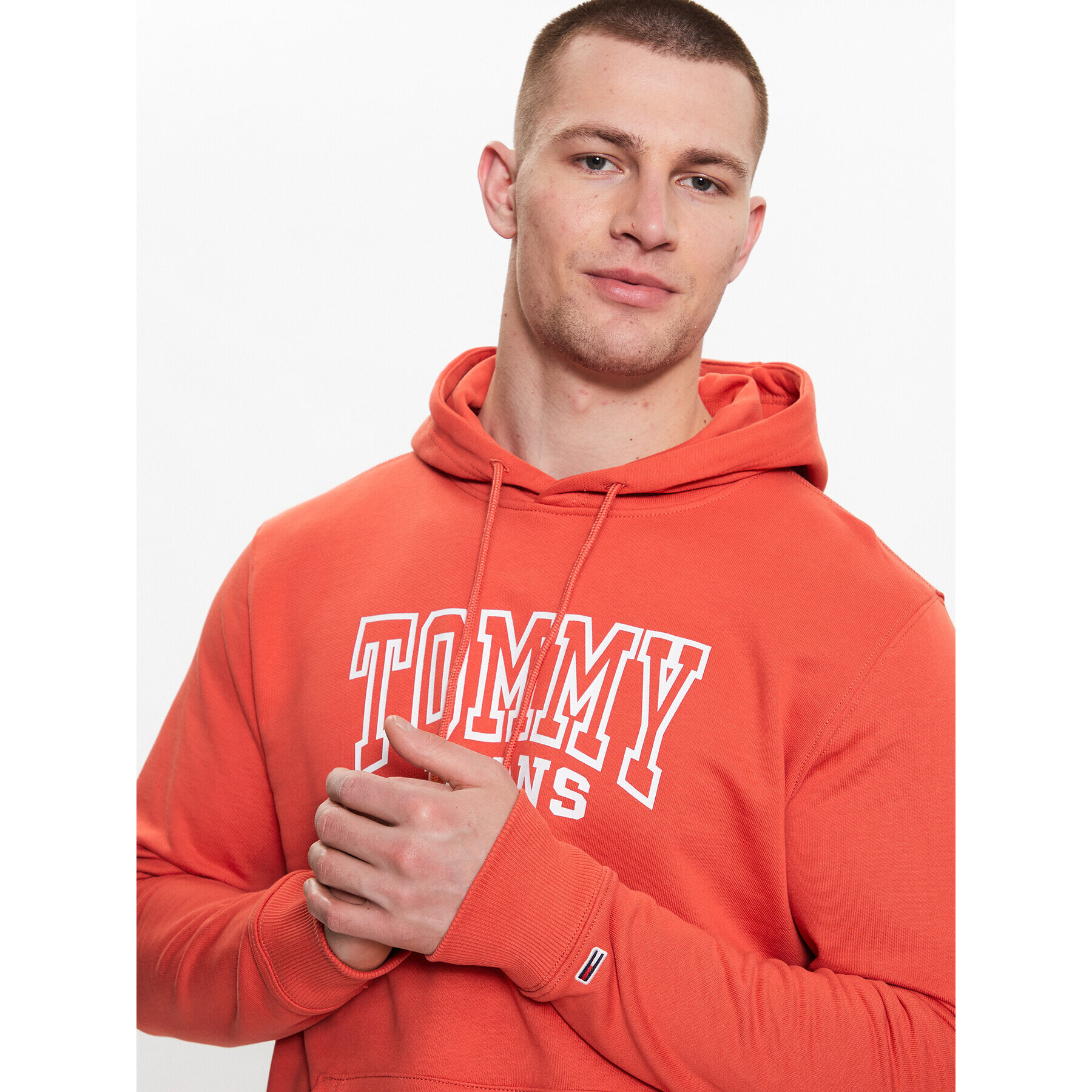 Tommy Jeans Bluză DM0DM16792 Portocaliu Regular Fit - Pled.ro