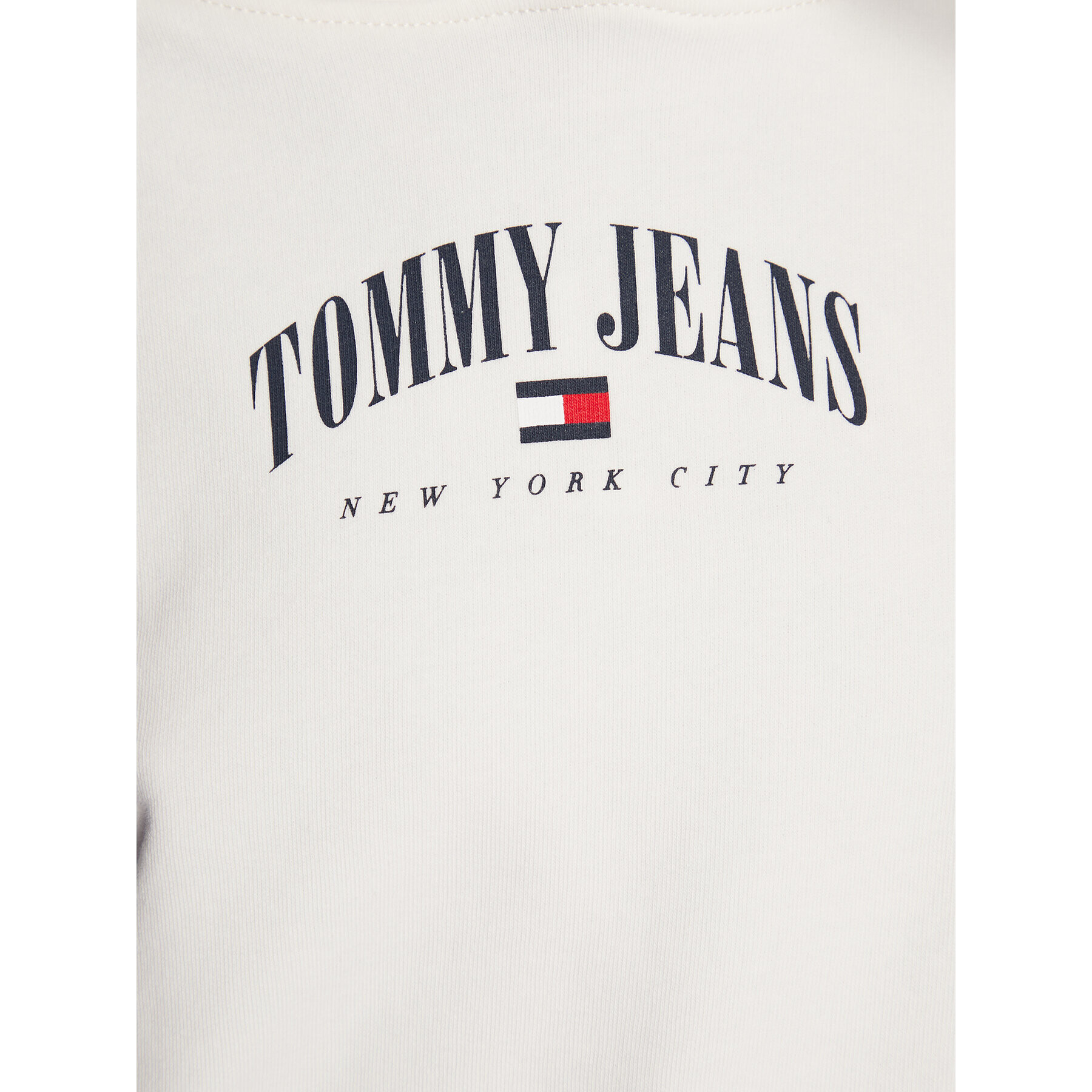 Tommy Jeans Bluză DW0DW14852 Alb Regular Fit - Pled.ro