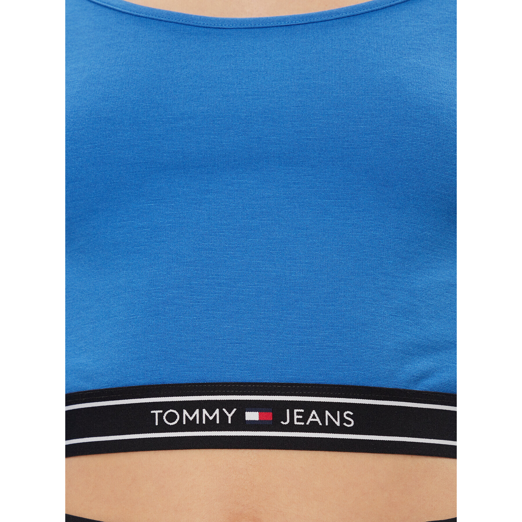 Tommy Jeans Bluză DW0DW17394 Albastru Slim Fit - Pled.ro