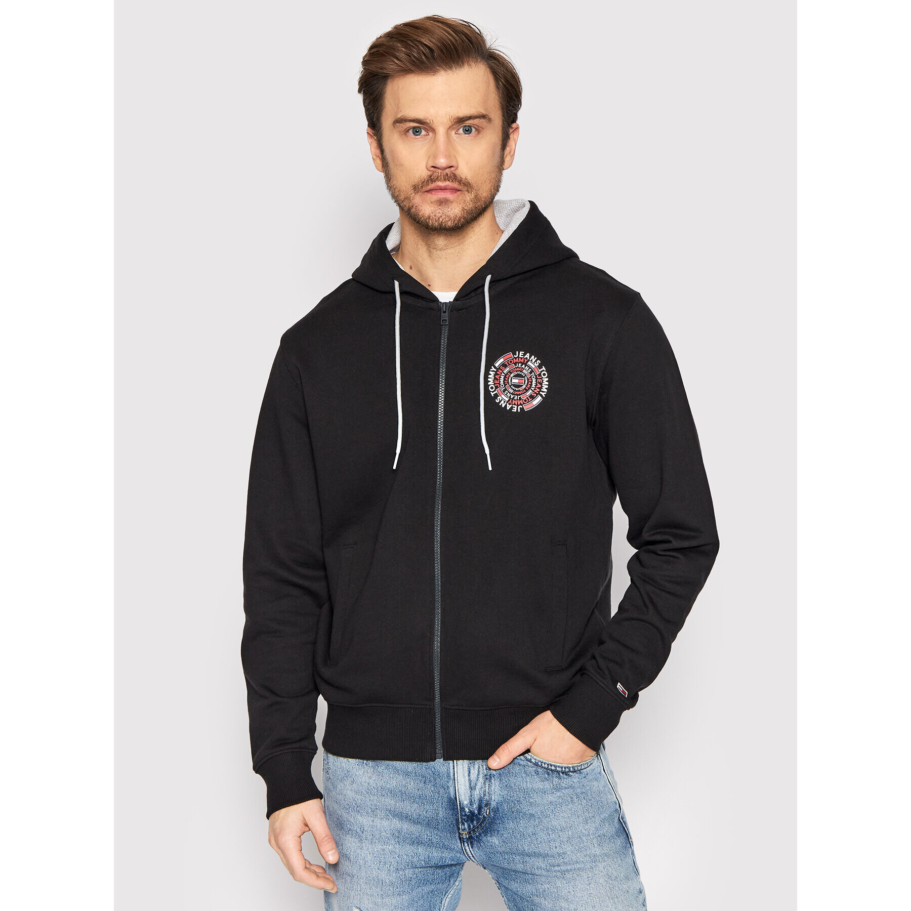 Tommy Jeans Bluză Entry DM0DM12865 Negru Relaxed Fit - Pled.ro