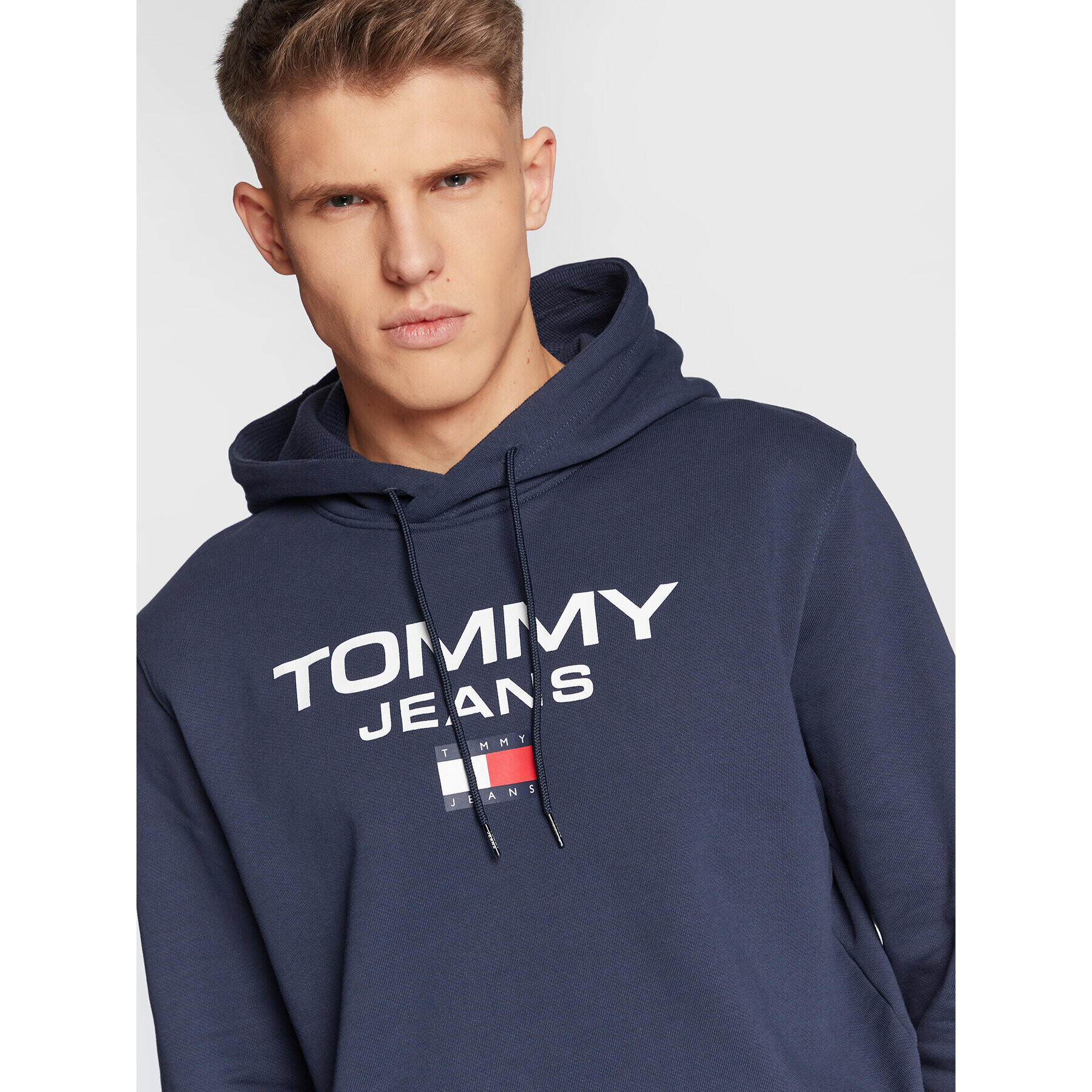 Tommy Jeans Bluză Entry DM0DM15692 Bleumarin Regular Fit - Pled.ro