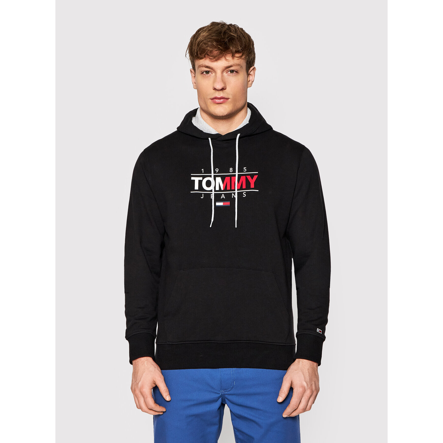 Tommy Jeans Bluză Essential Graphic DM0DM11630 Negru Regular Fit - Pled.ro