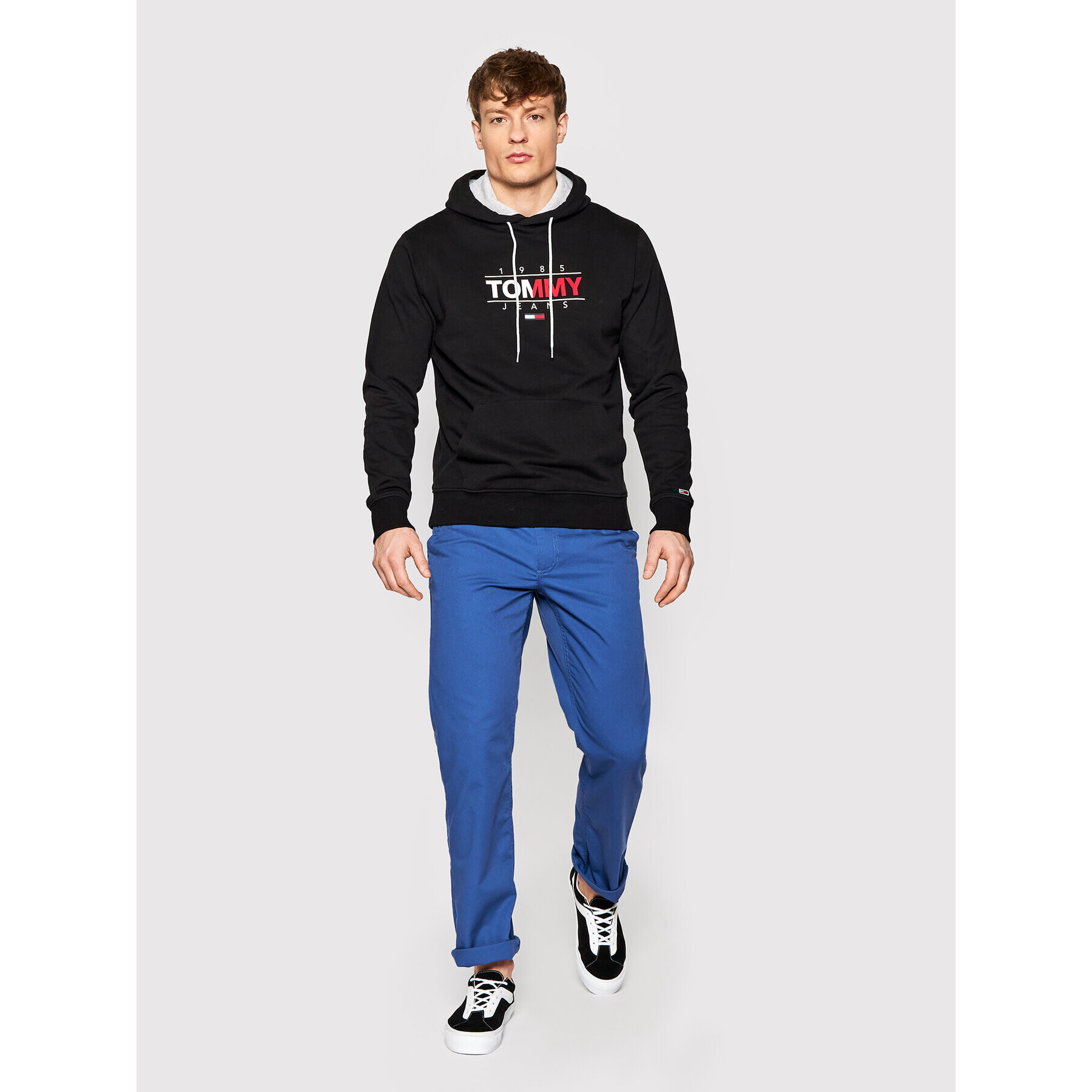 Tommy Jeans Bluză Essential Graphic DM0DM11630 Negru Regular Fit - Pled.ro