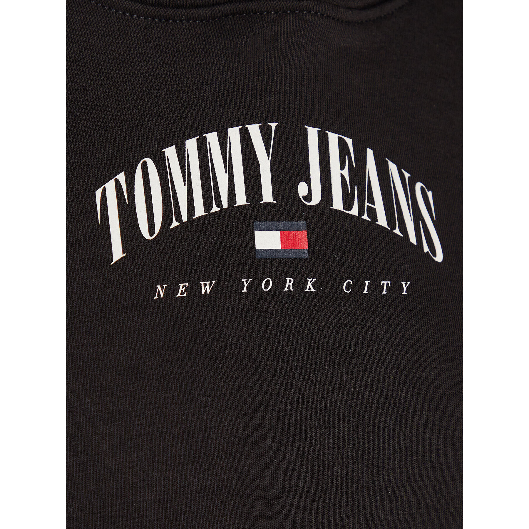 Tommy Jeans Bluză Essential Logo DW0DW14852 Negru Relaxed Fit - Pled.ro