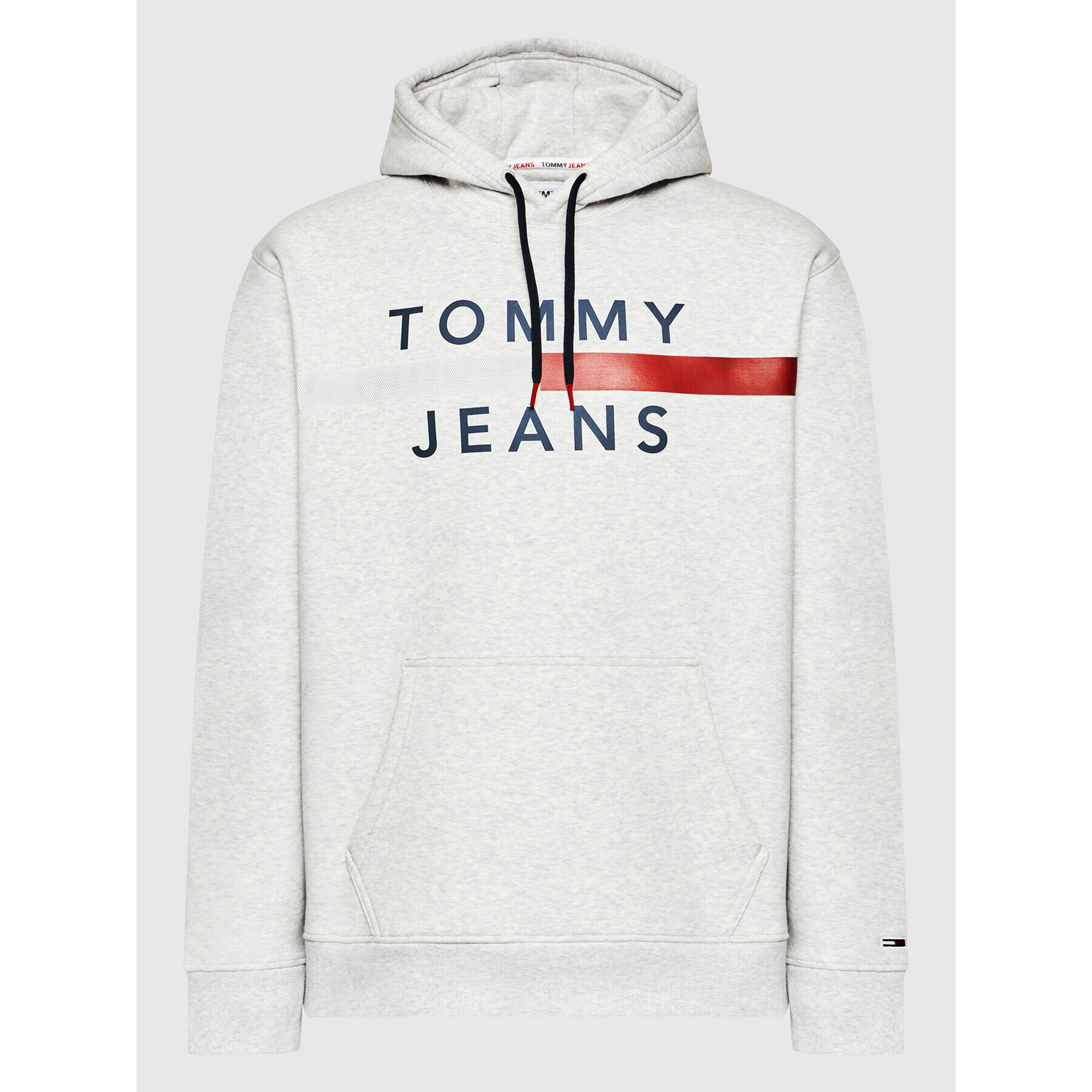 Tommy Jeans Bluză Reflective Flag DM0DM07410 Gri Regular Fit - Pled.ro