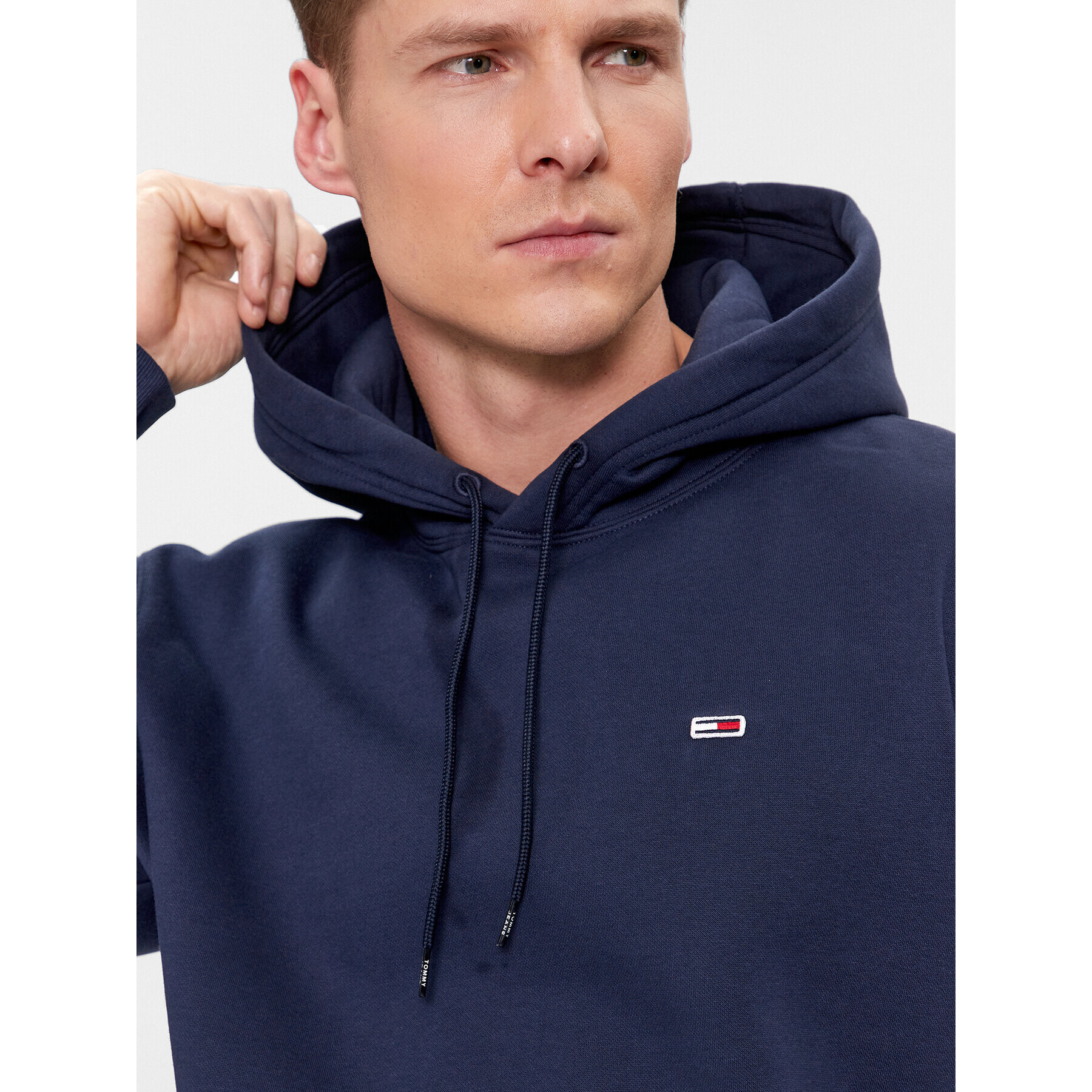 Tommy Jeans Bluză Regular Fleece DM0DM09593 Bleumarin Regular Fit - Pled.ro