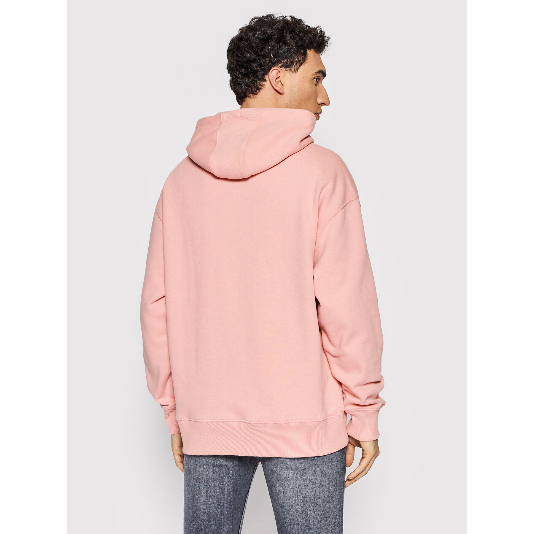 Tommy Jeans Bluză Signature DM0DM12940 Roz Relaxed Fit - Pled.ro