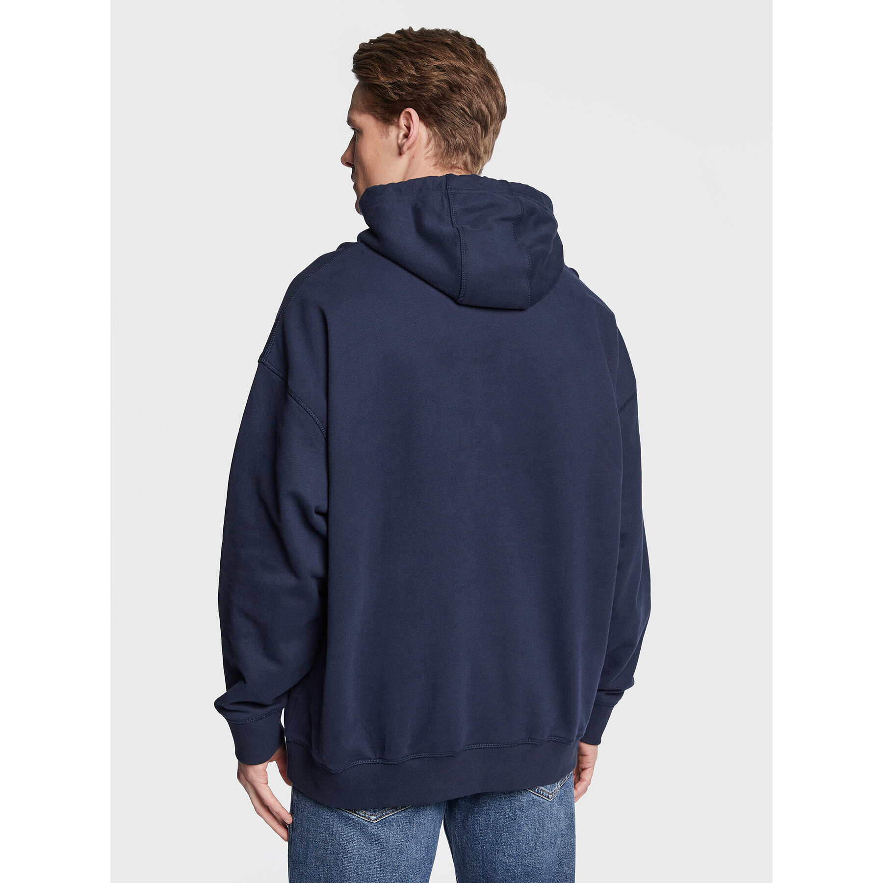 Tommy Jeans Bluză Skater DM0DM15702 Bleumarin Oversize - Pled.ro