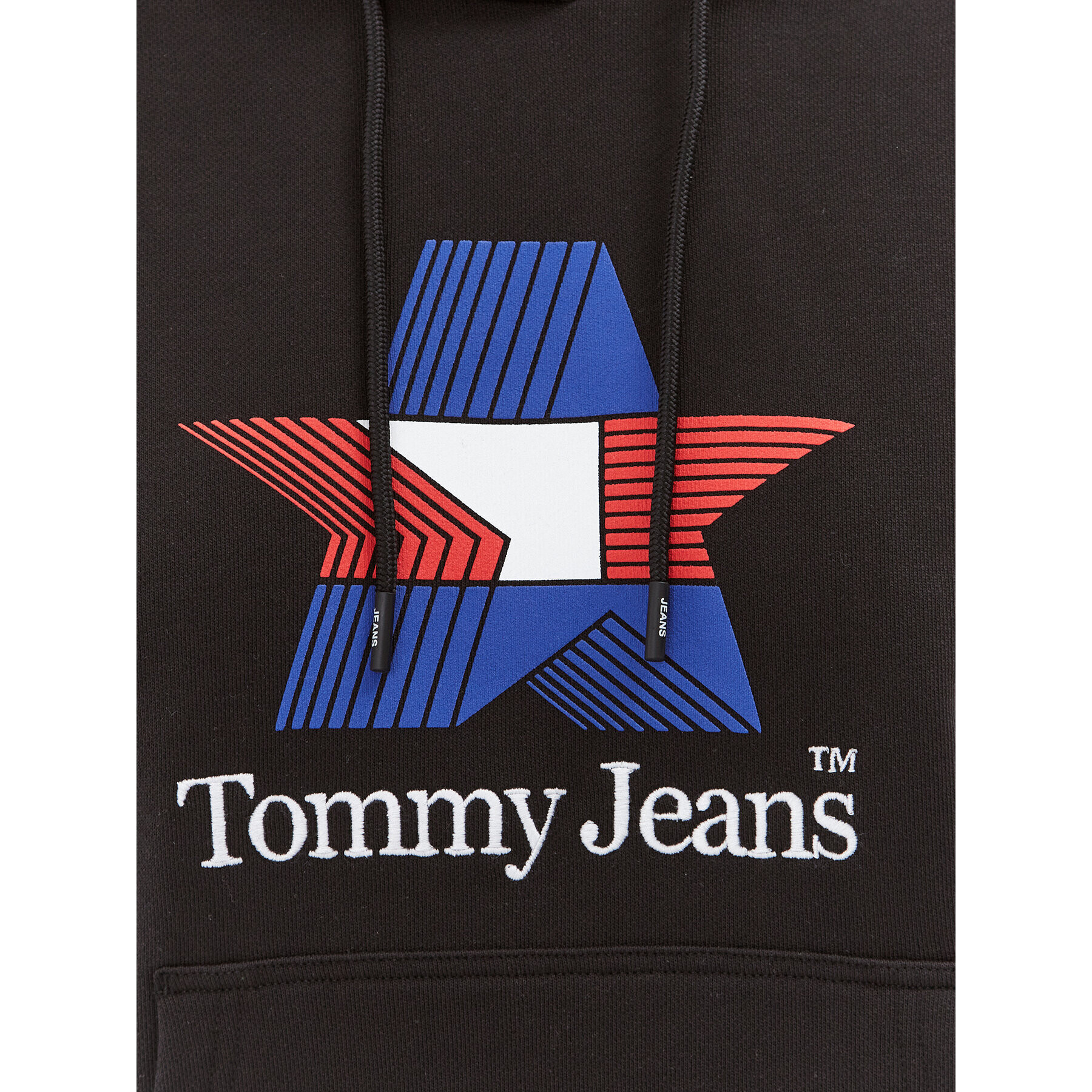 Tommy Jeans Bluză Star DW0DW17690 Negru Regular Fit - Pled.ro