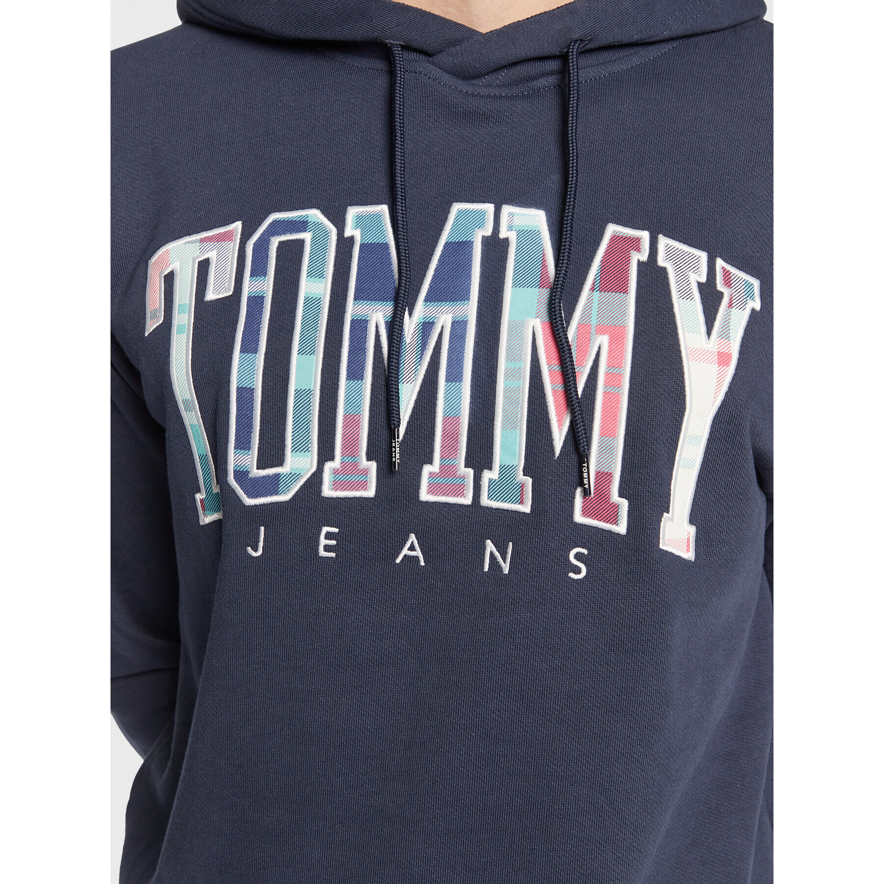 Tommy Jeans Bluză Tartan DM0DM15696 Bleumarin Regular Fit - Pled.ro