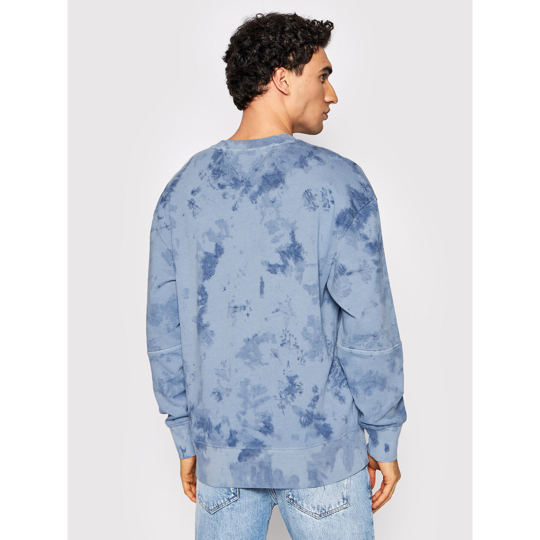 Tommy Jeans Bluză Tie Dye Detail DM0DM12382 Bleumarin Relaxed Fit - Pled.ro