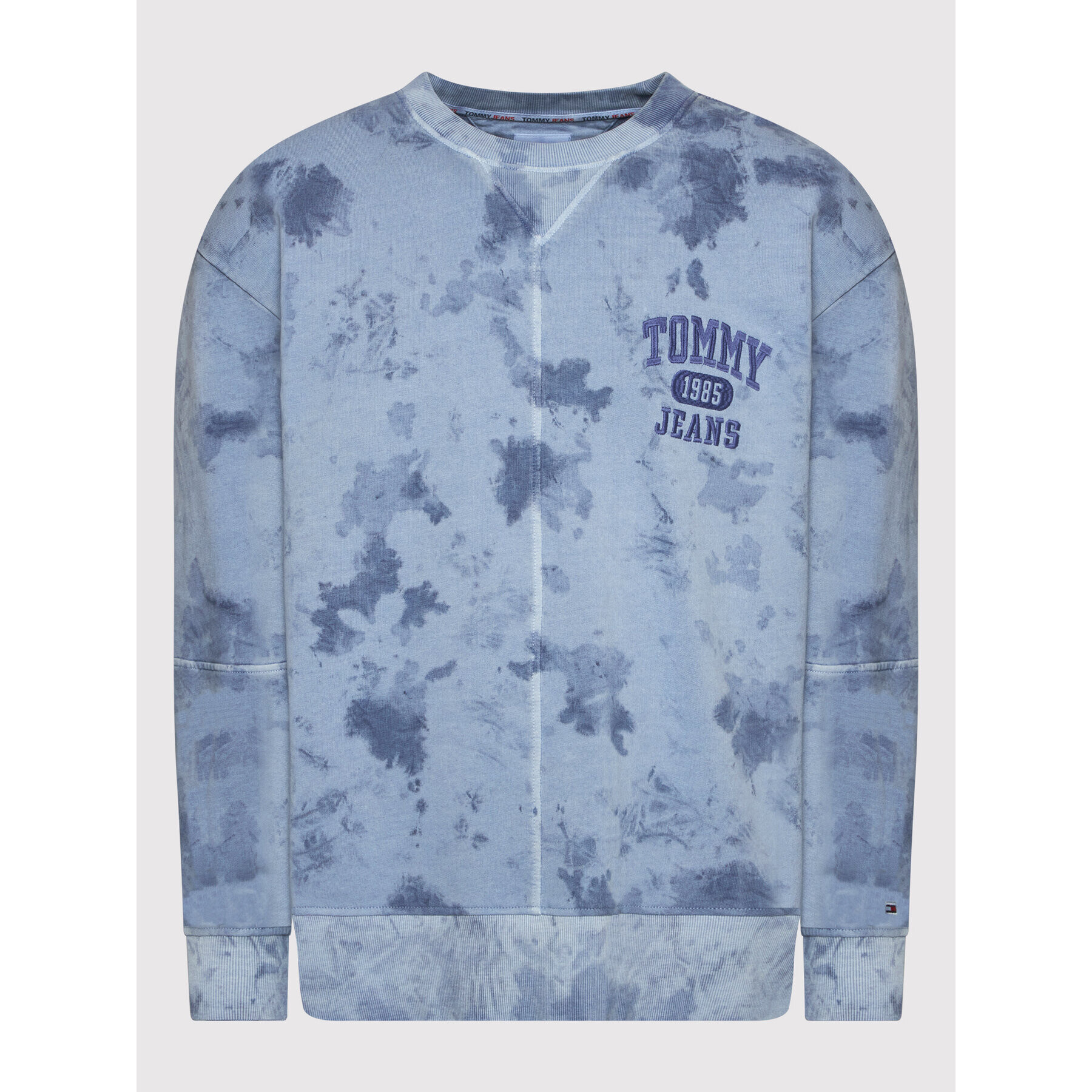 Tommy Jeans Bluză Tie Dye Detail DM0DM12382 Bleumarin Relaxed Fit - Pled.ro