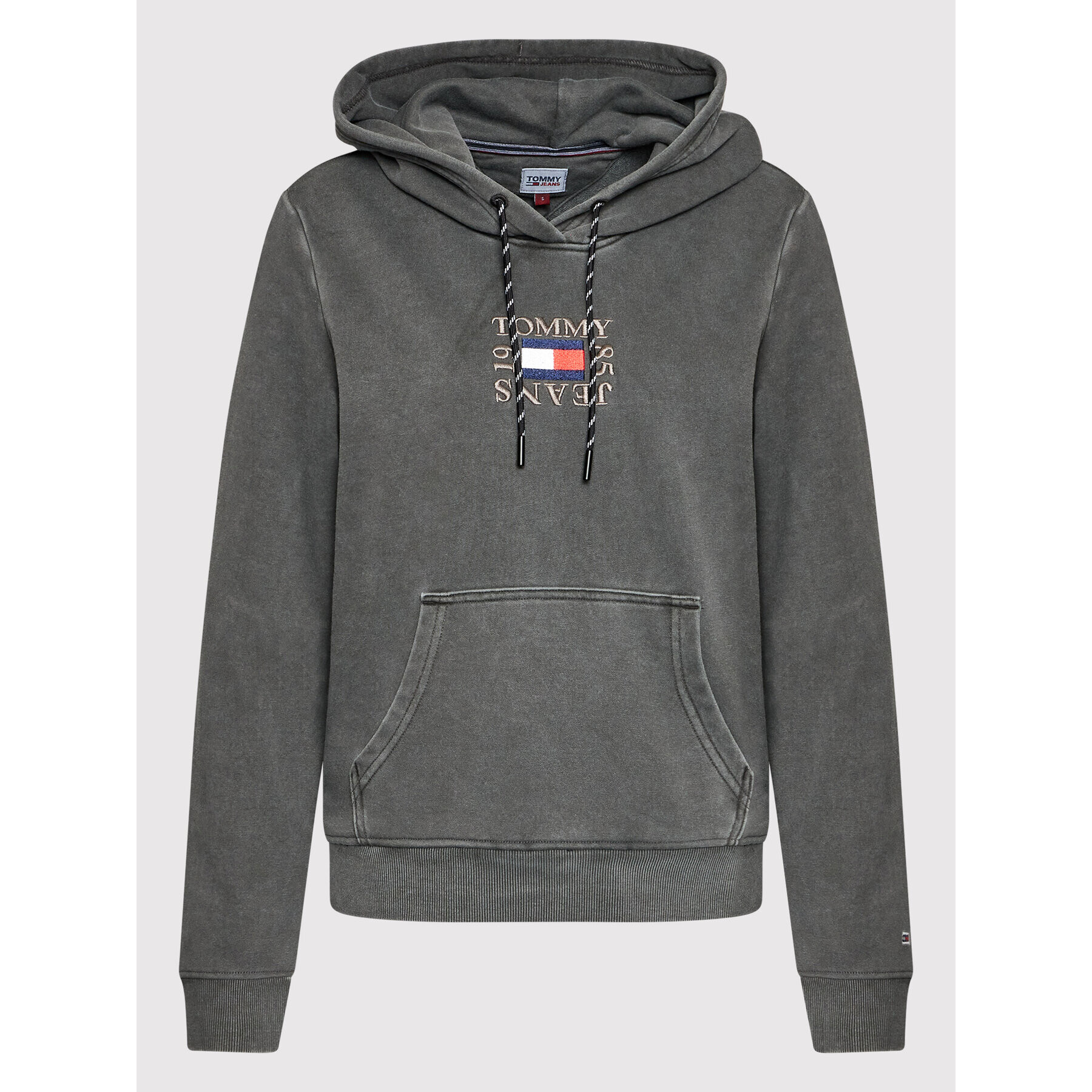 Tommy Jeans Bluză Timelees DW0DW12964 Gri Regular Fit - Pled.ro