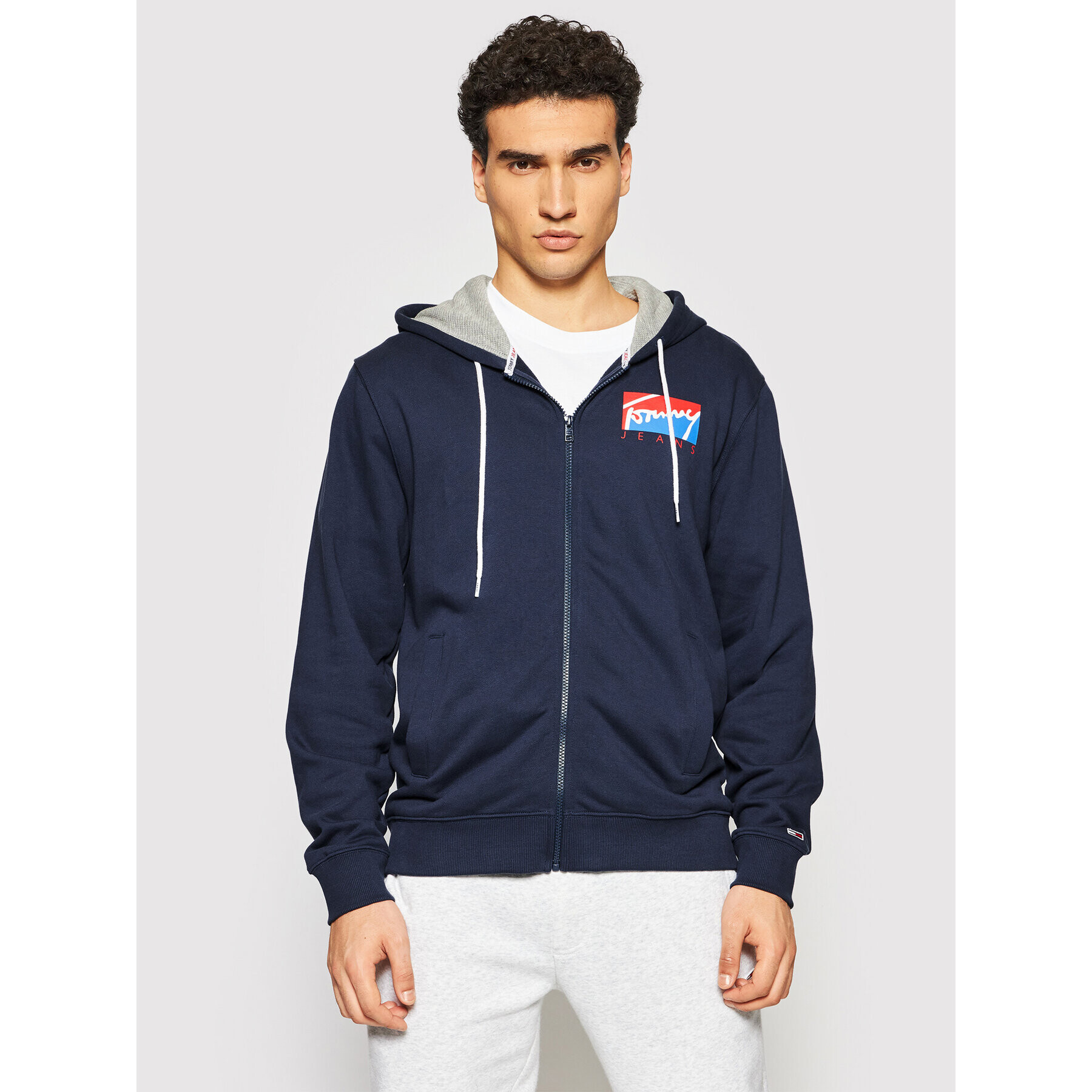 Tommy Jeans Bluză Tjm Essential DM0DM10908 Bleumarin Regular Fit - Pled.ro