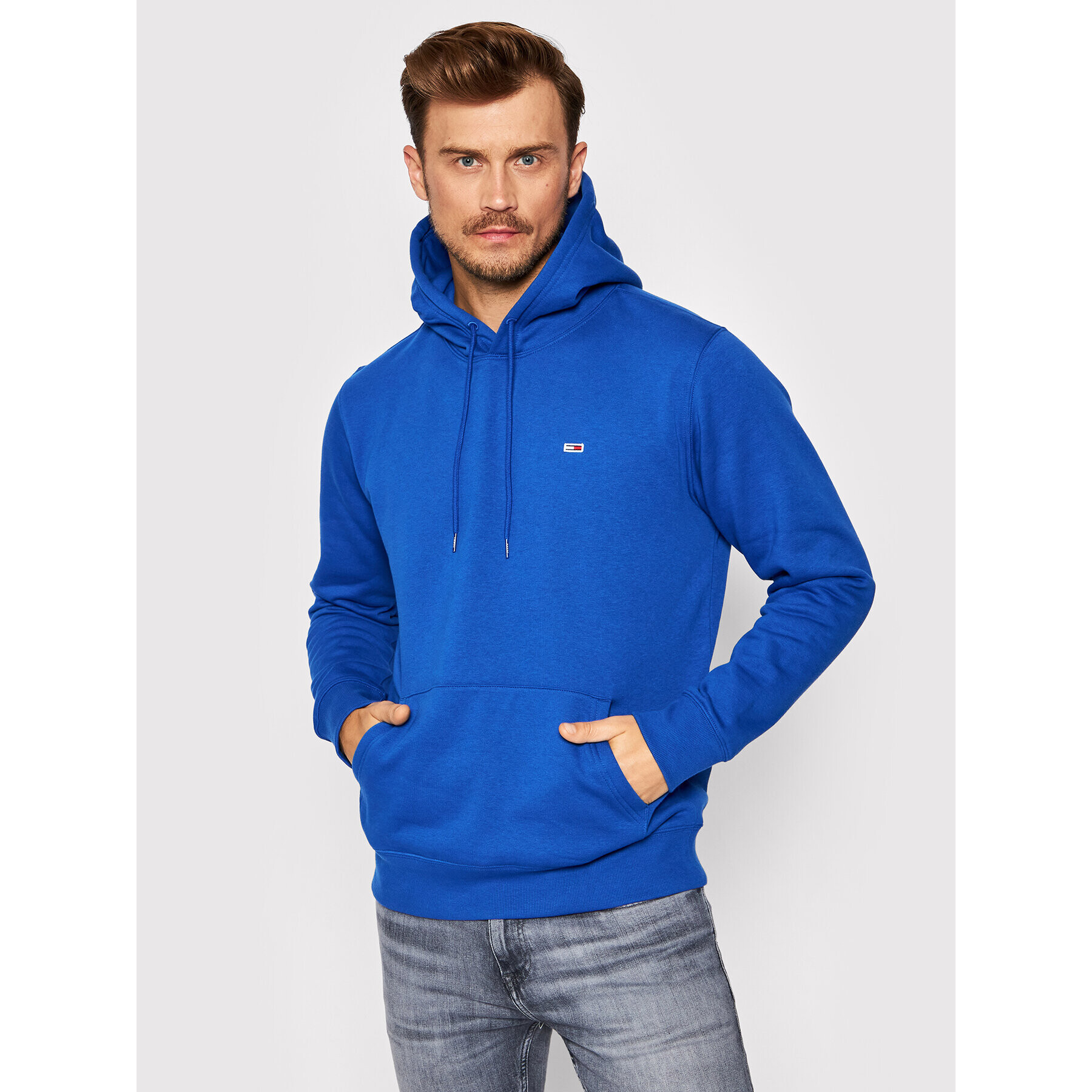 Tommy Jeans Bluză Tjm Fleece DM0DM09593 Bleumarin Regular Fit - Pled.ro