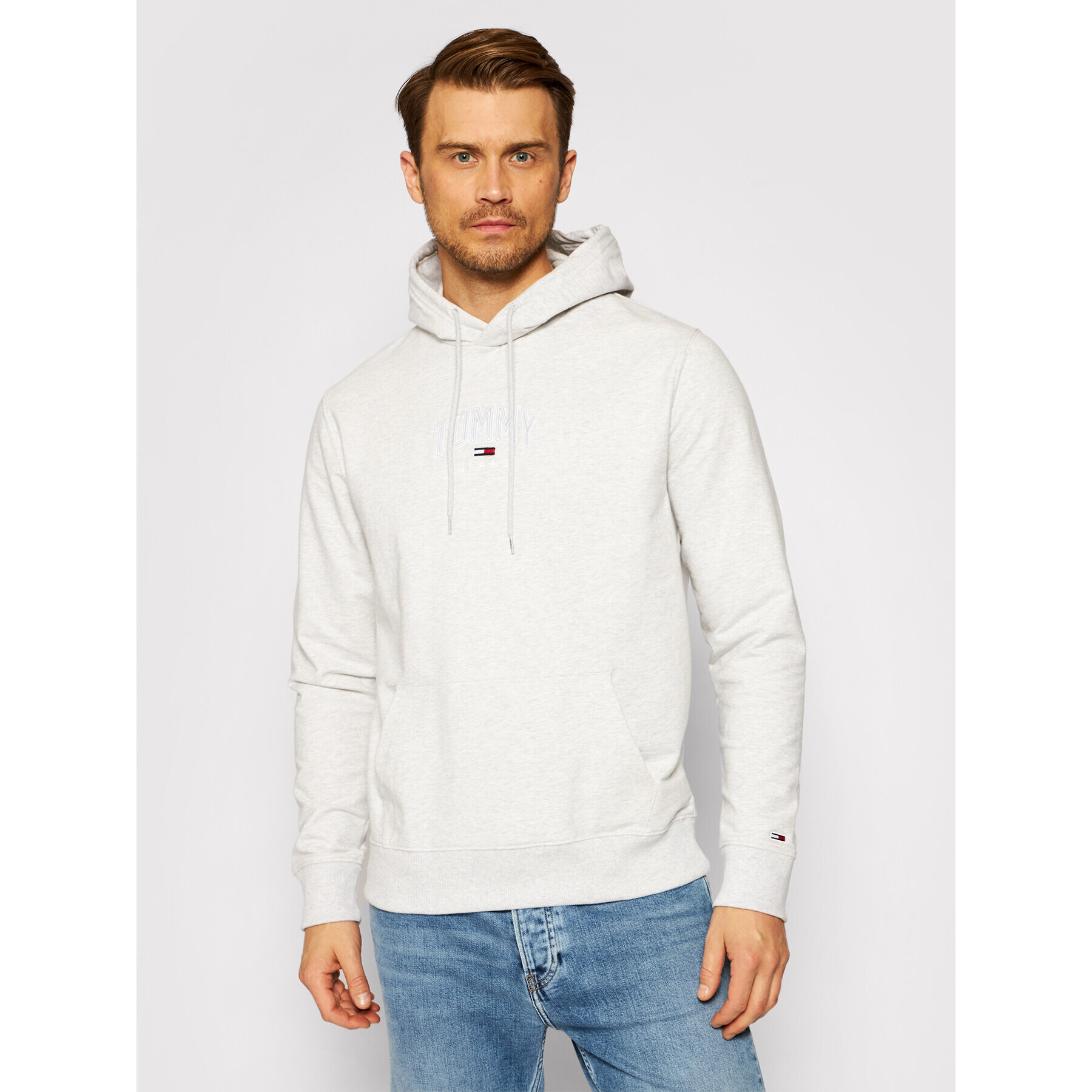 Tommy Jeans Bluză Tjm Lightweight DM0DM10628 Gri Regular Fit - Pled.ro