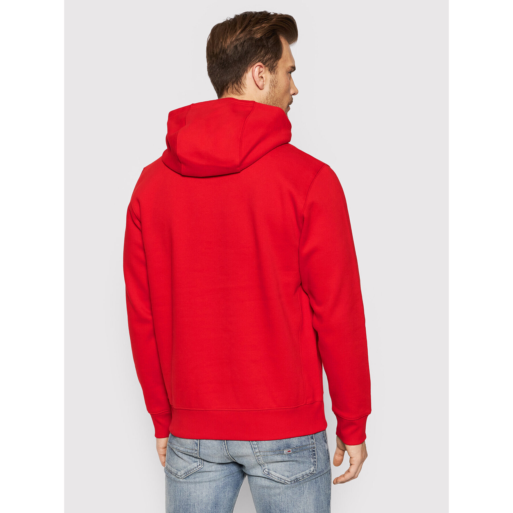 Tommy Jeans Bluză Tjm Timeless DM0DM11628 Roșu Regular Fit - Pled.ro