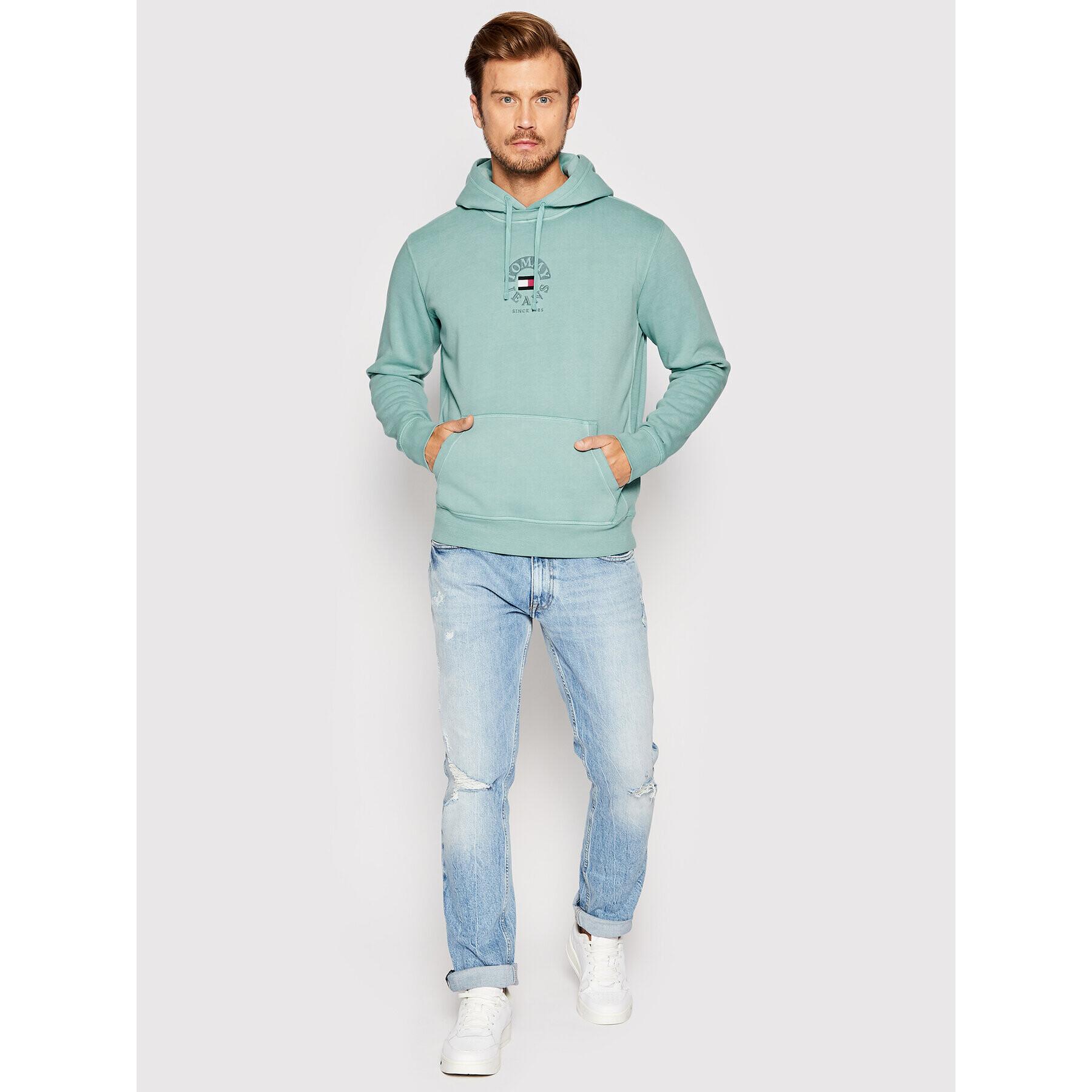 Tommy Jeans Bluză Tjm Timeless DM0DM12943 Albastru Regular Fit - Pled.ro