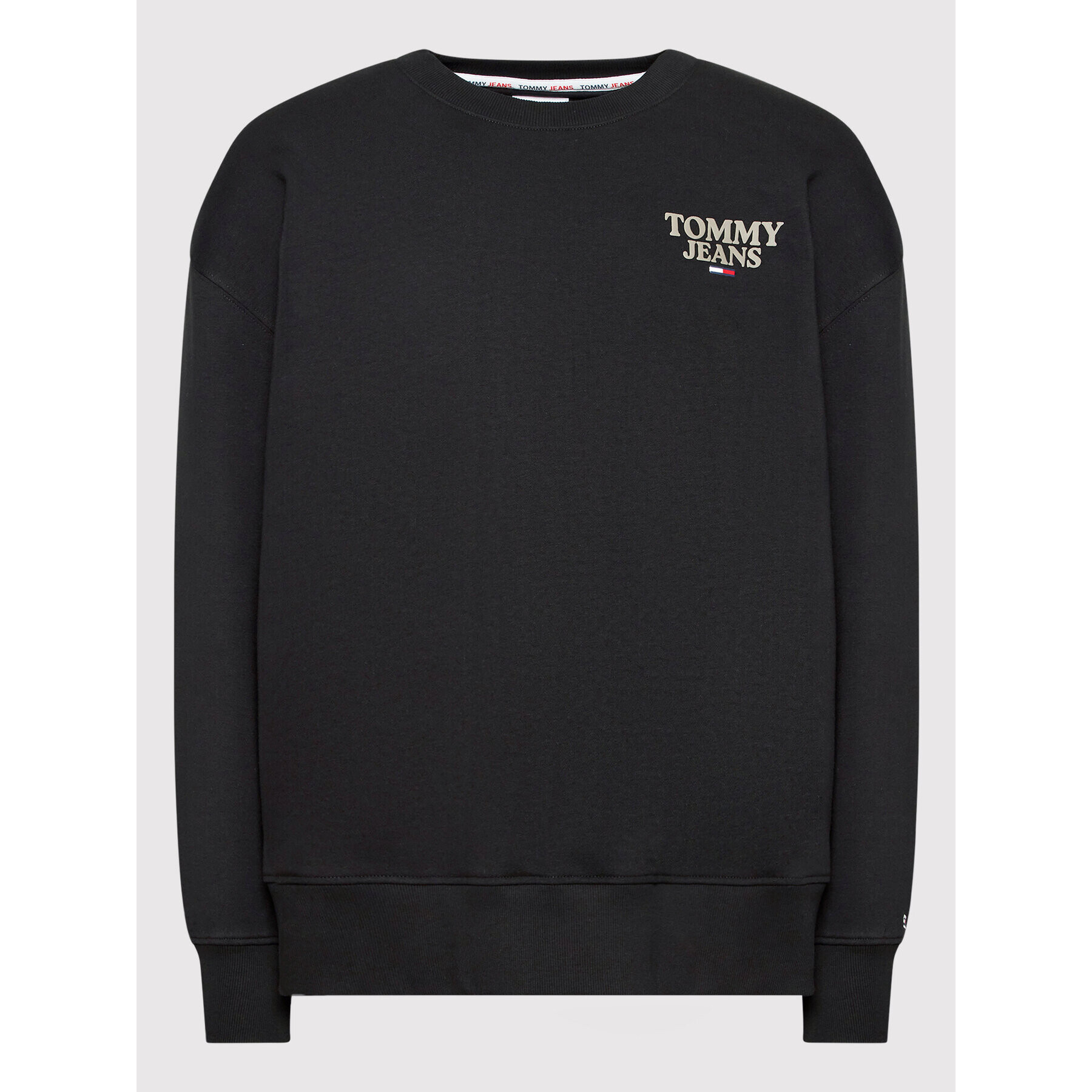 Tommy Jeans Bluză Tonal Entry Graphic DM0DM12939 Negru Regular Fit - Pled.ro