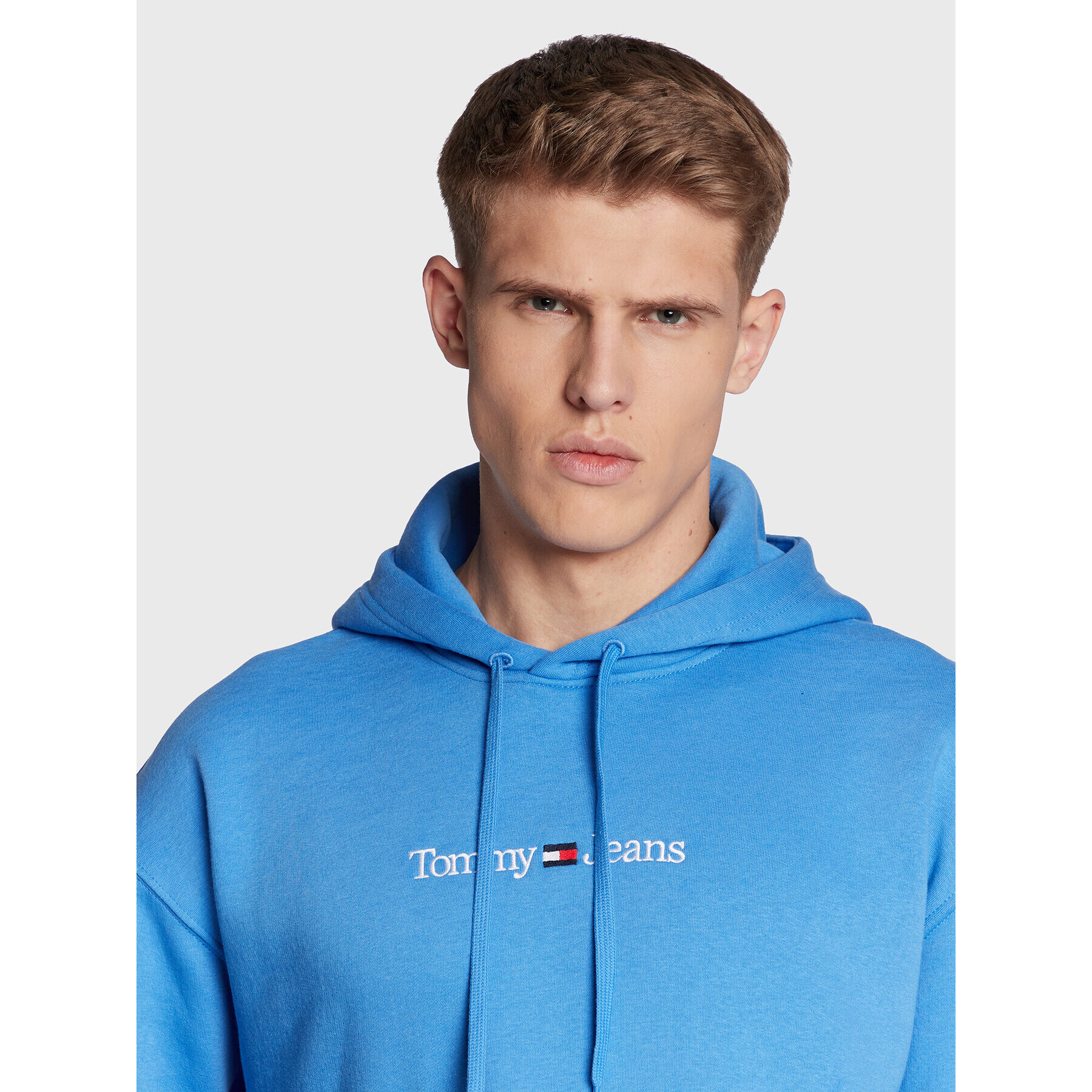 Tommy Jeans Bluză Linear DM0DM15013 Albastru Regular Fit - Pled.ro