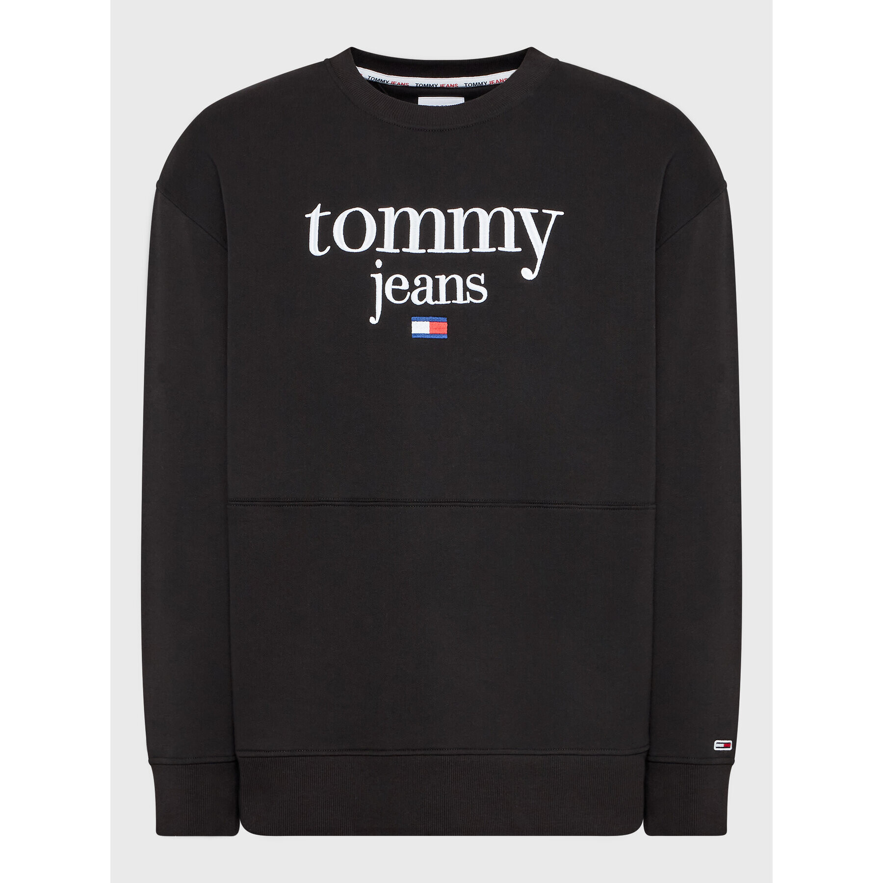 Tommy Jeans Bluză Modern Corp Logo DM0DM15029 Negru Regular Fit - Pled.ro