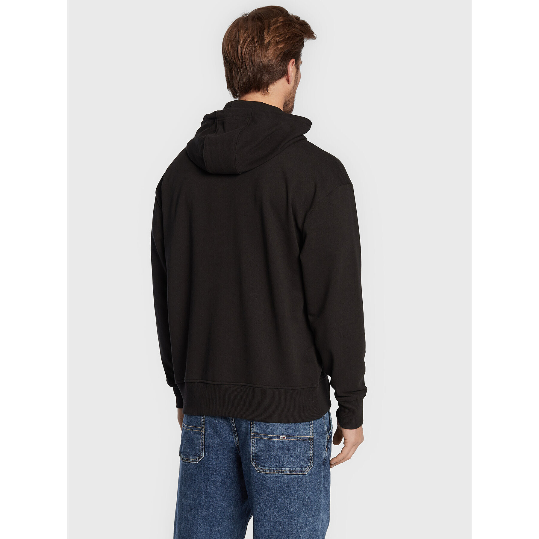 Tommy Jeans Bluză Signature DM0DM13879 Negru Relaxed Fit - Pled.ro