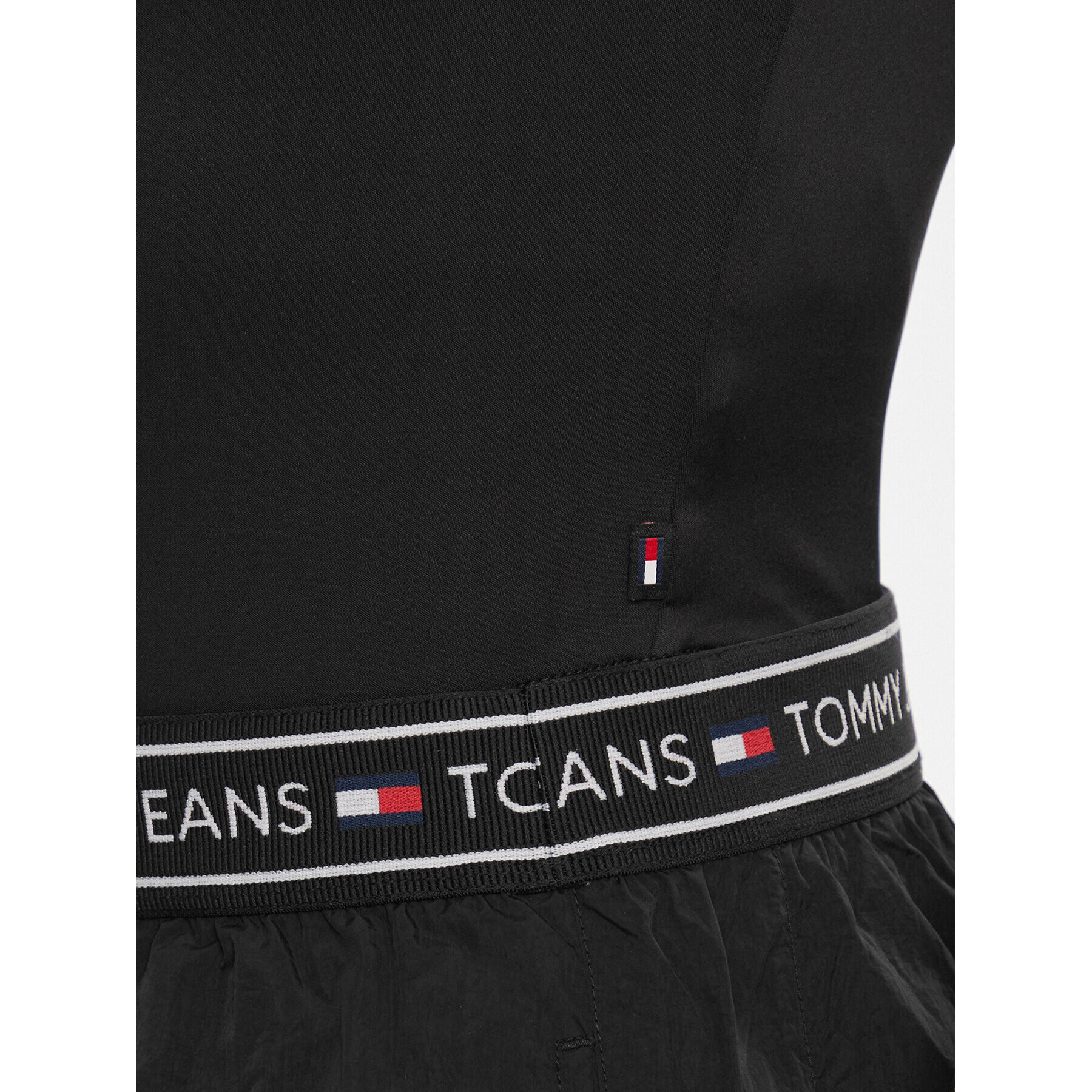 Tommy Jeans Body DW0DW17400 Negru Slim Fit - Pled.ro