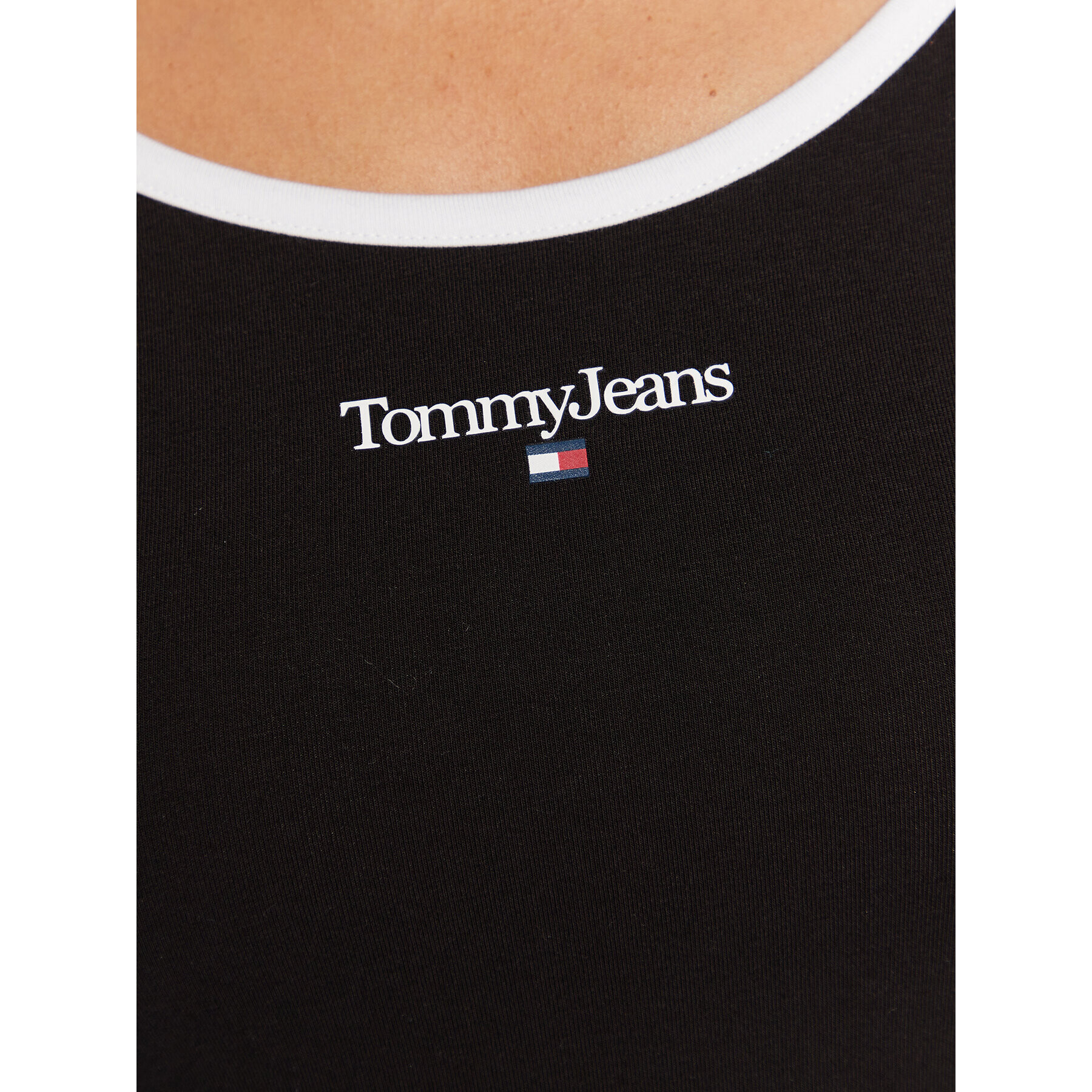 Tommy Jeans Body Linear DW0DW14887 Negru Slim Fit - Pled.ro