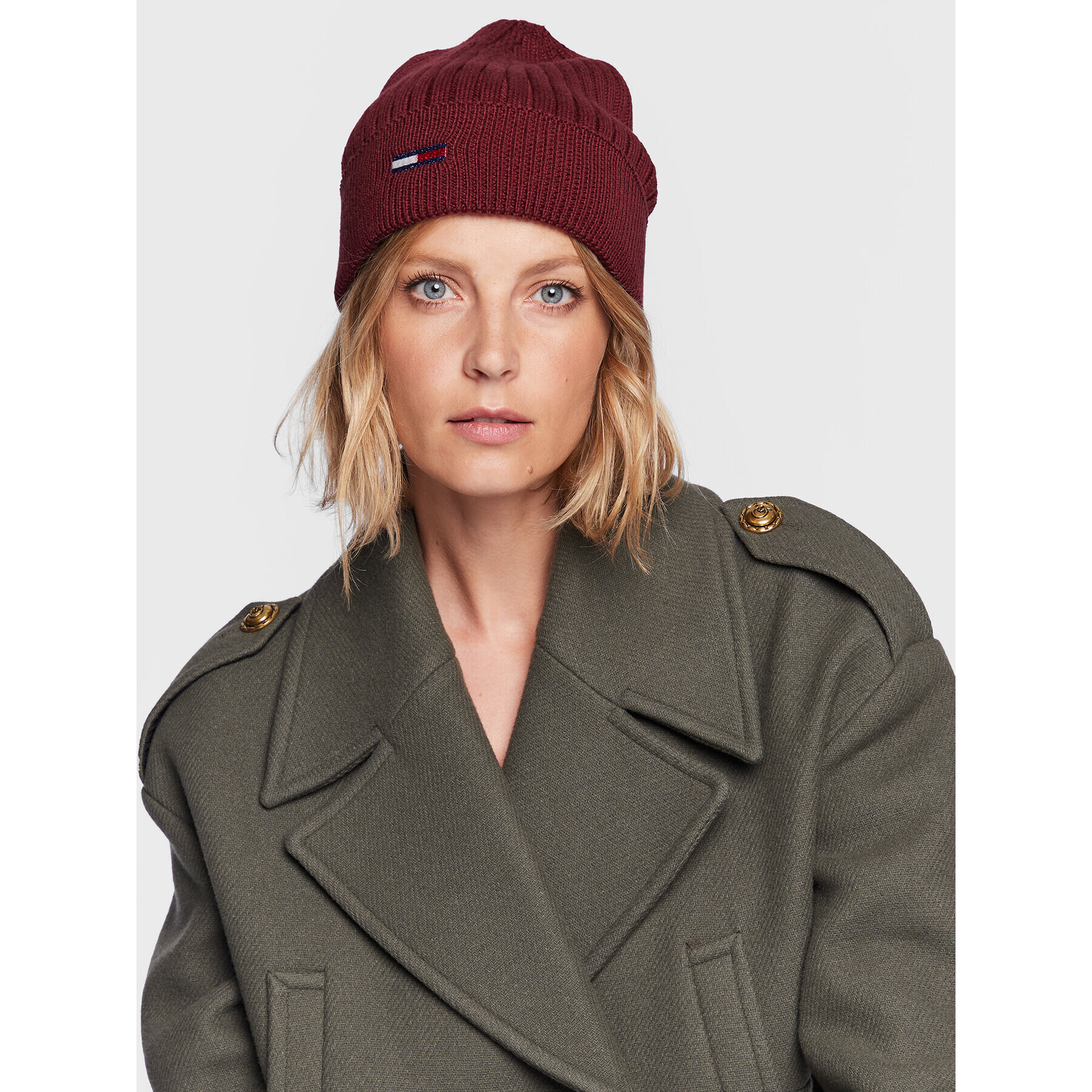 Tommy Jeans Căciulă AW0AW12628 Vișiniu - Pled.ro