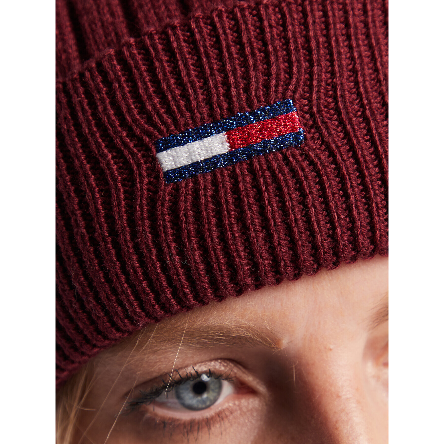 Tommy Jeans Căciulă AW0AW12628 Vișiniu - Pled.ro