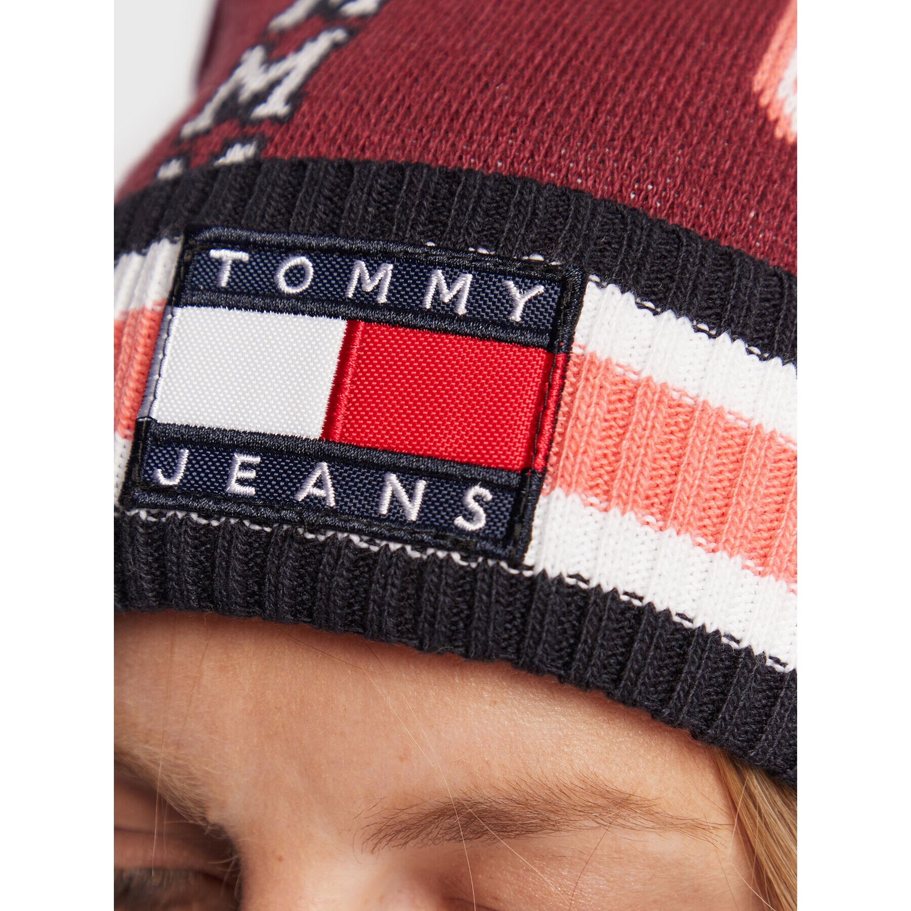 Tommy Jeans Căciulă AW0AW12682 Vișiniu - Pled.ro