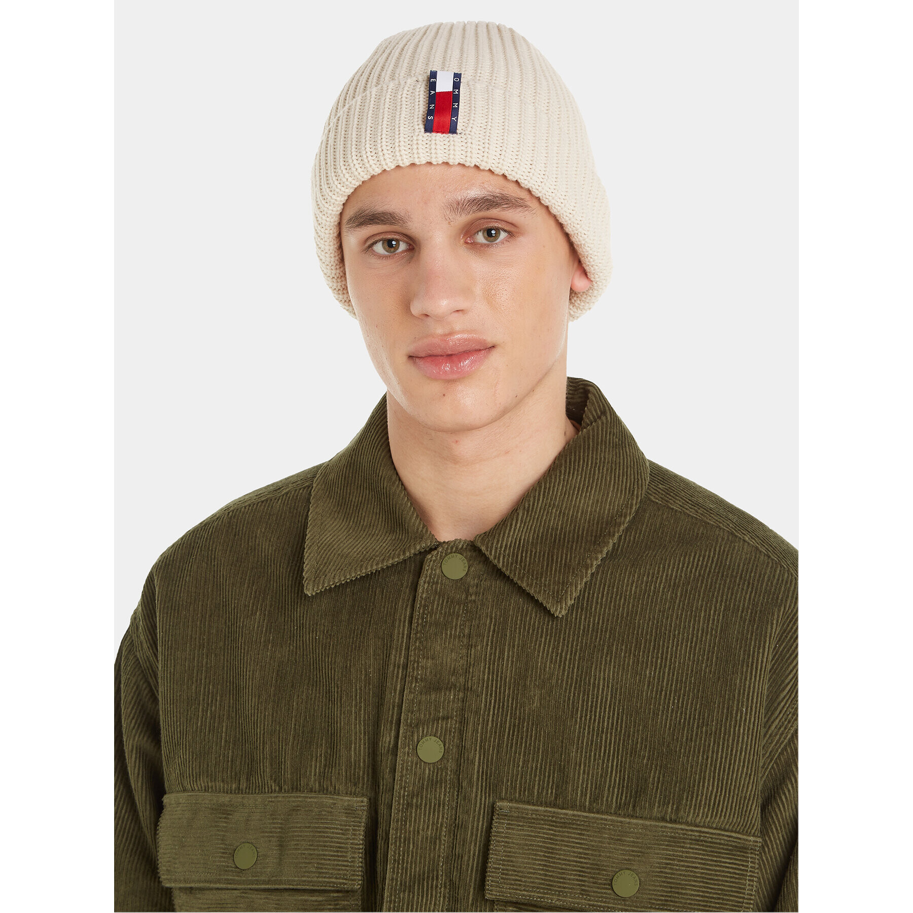 Tommy Jeans Căciulă Im Tju Unisex Beanie AU0AU01808 Bej - Pled.ro