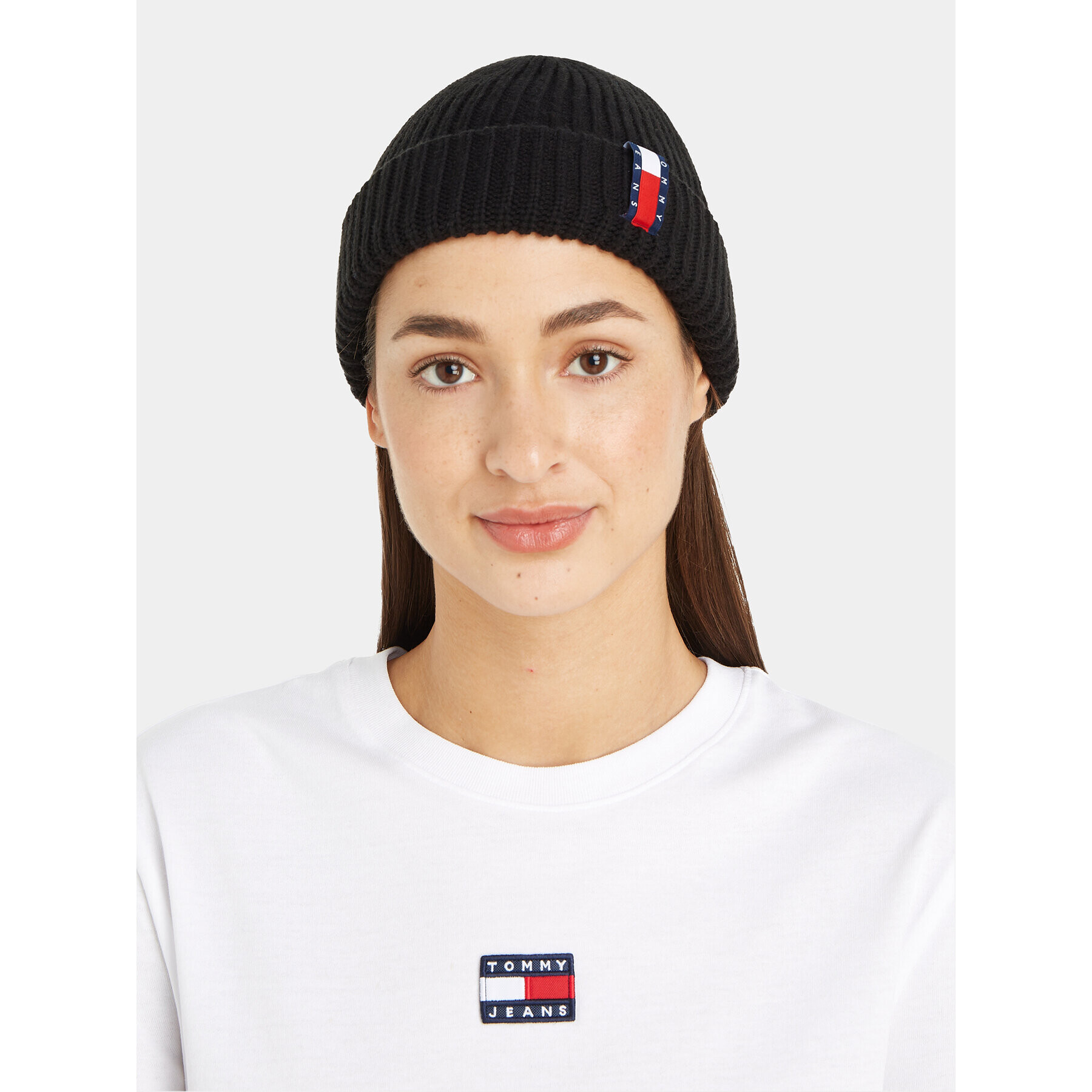 Tommy Jeans Căciulă Im Tju Unisex Beanie AU0AU01808 Negru - Pled.ro