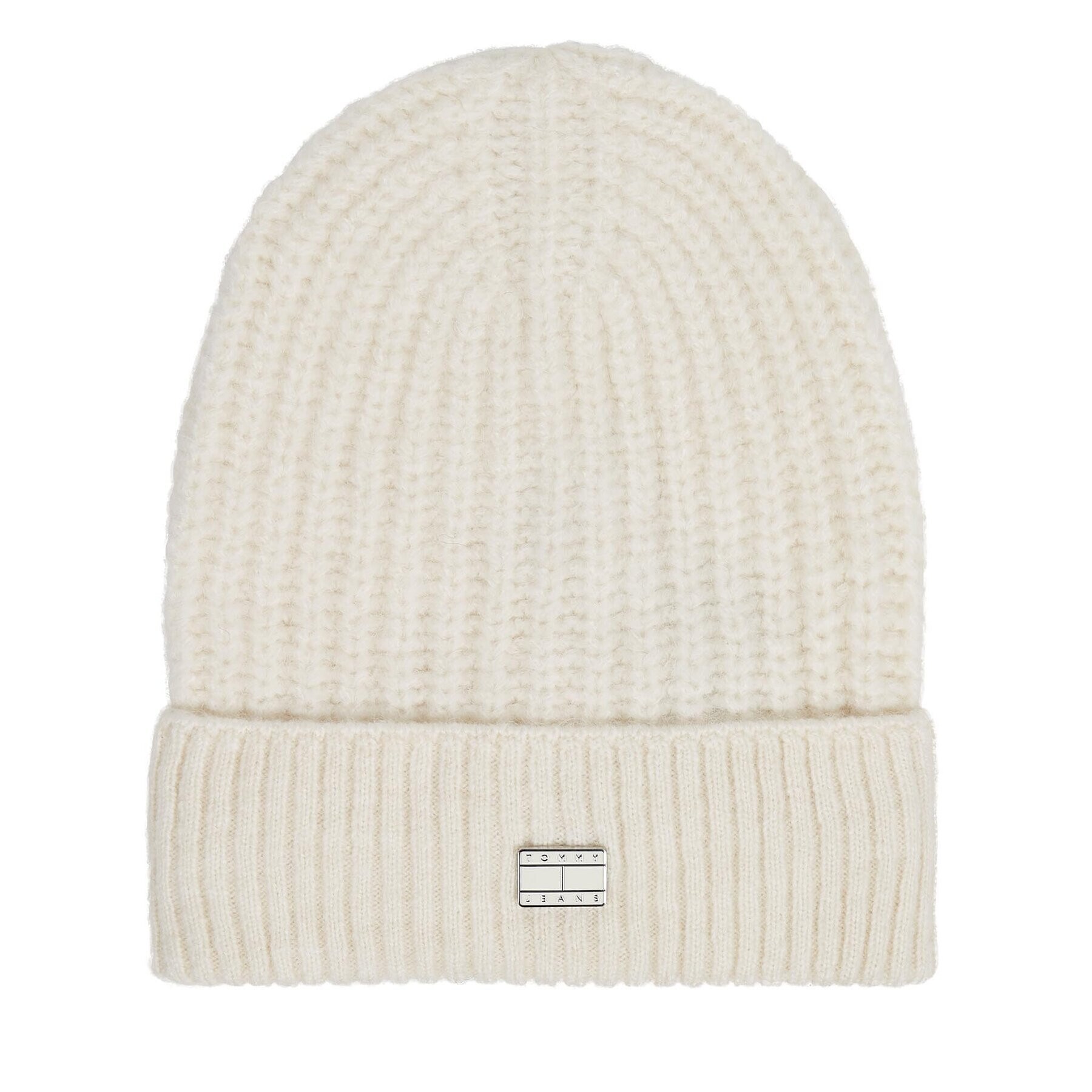 Tommy Jeans Căciulă Tjw Cosy Knit Beanie AW0AW15462 Écru - Pled.ro