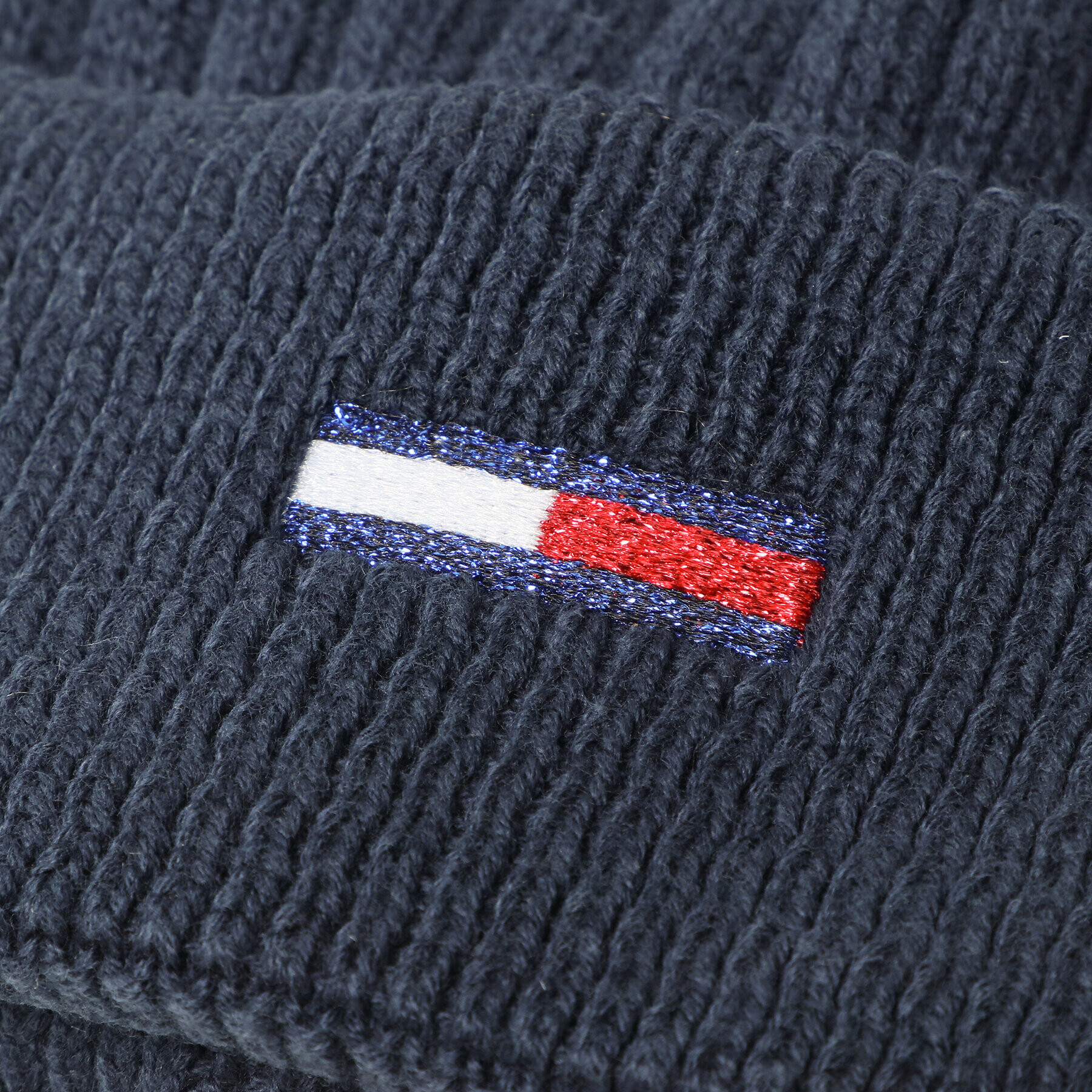 Tommy Jeans Căciulă Tjw Flag Beanie AW0AW12628 Bleumarin - Pled.ro