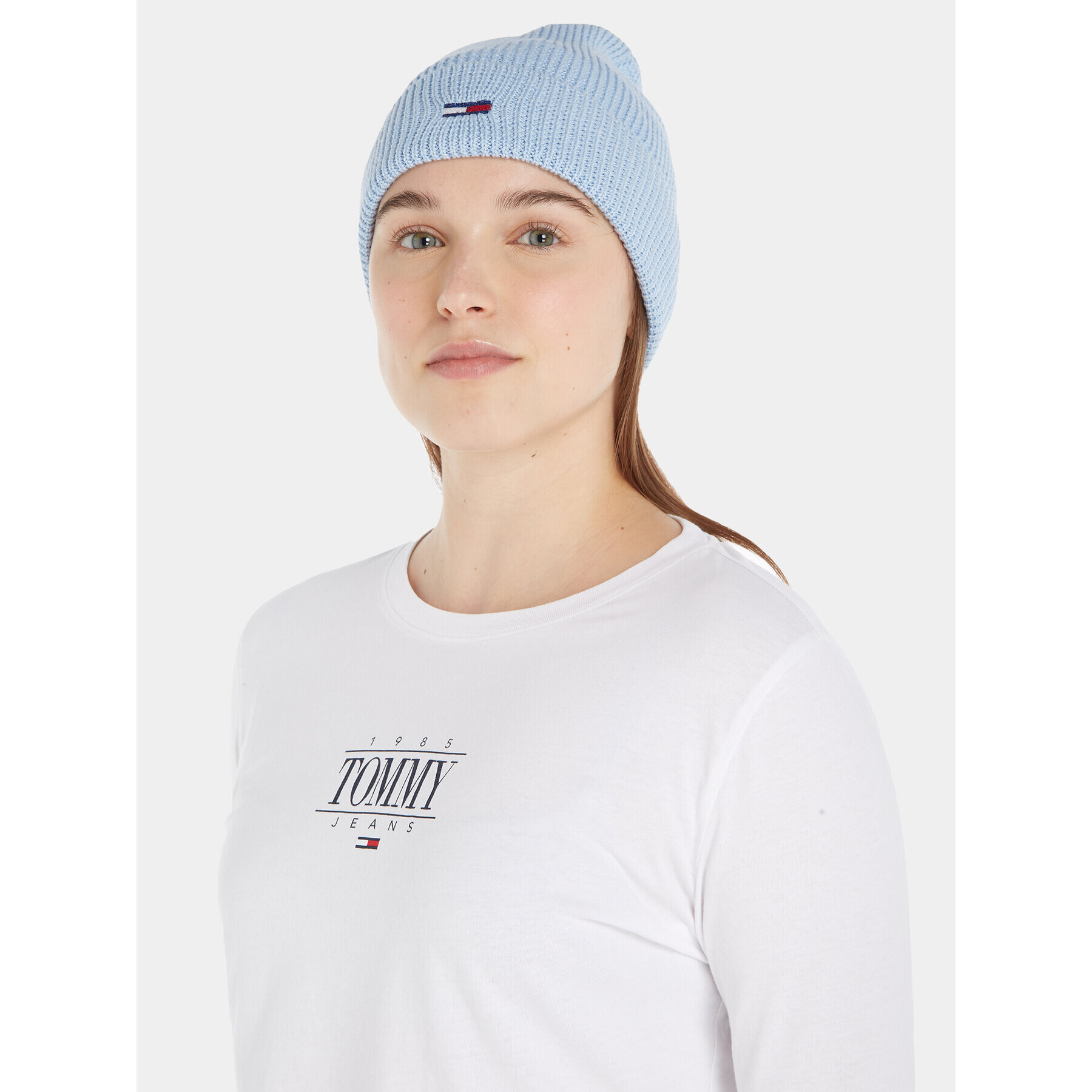 Tommy Jeans Căciulă Tjw Flag Beanie AW0AW15474 Albastru - Pled.ro